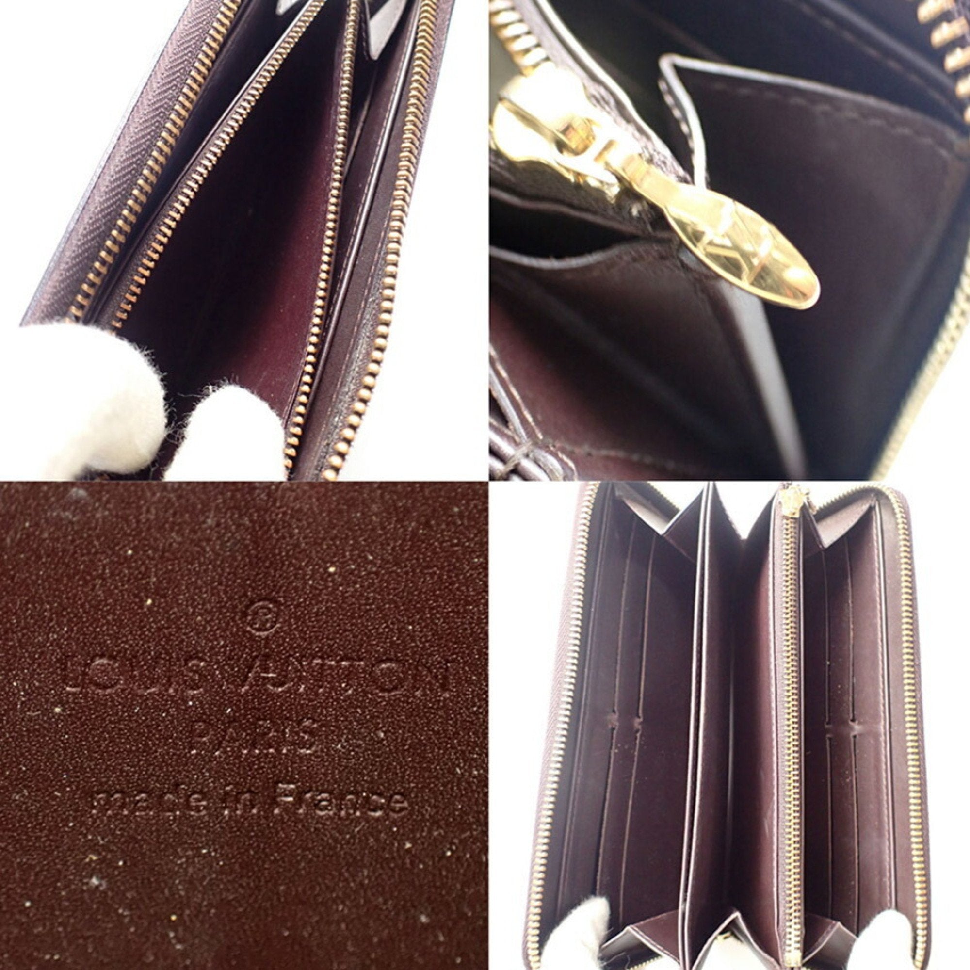 Louis Vuitton Bordeaux Vernis Long Wallet (Bi-Fold) (Pre-Owned)