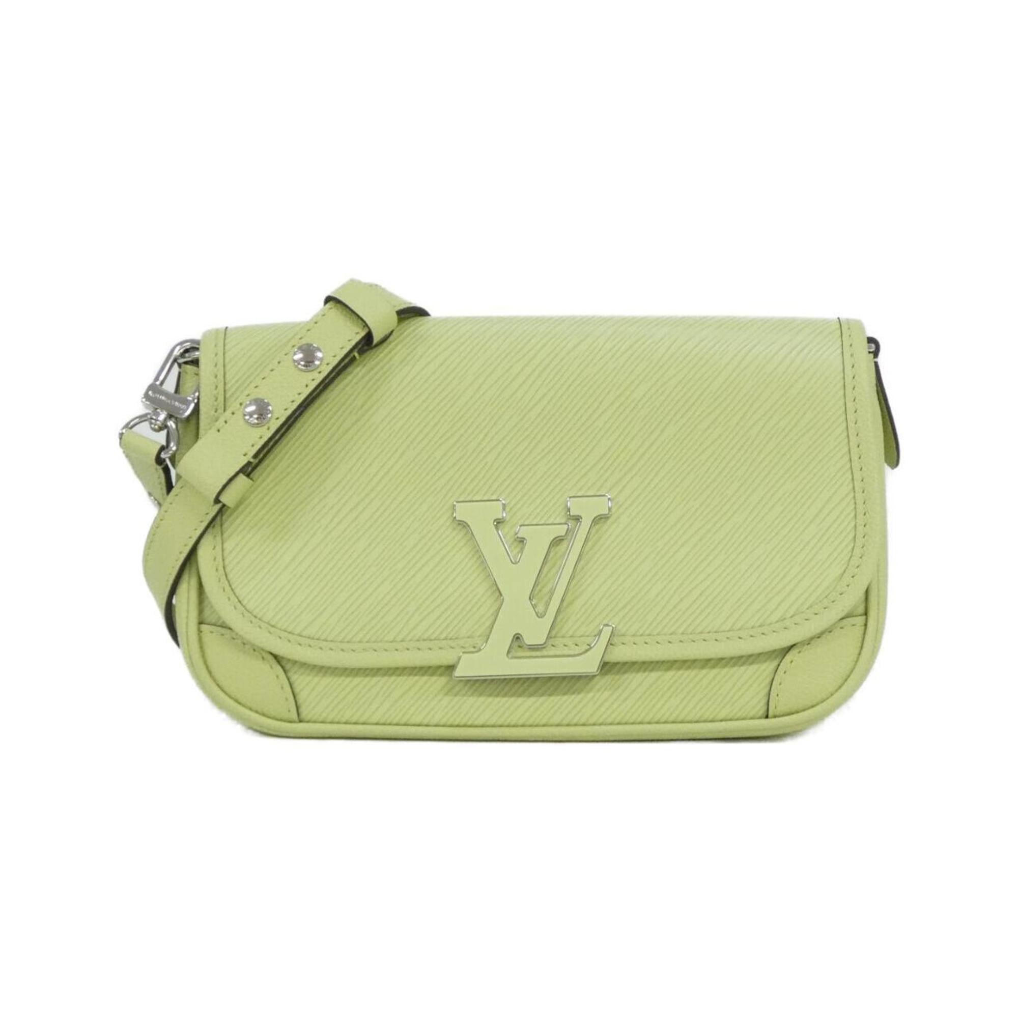Louis Vuitton Green Leather Shoulder Bag (Pre-Owned)