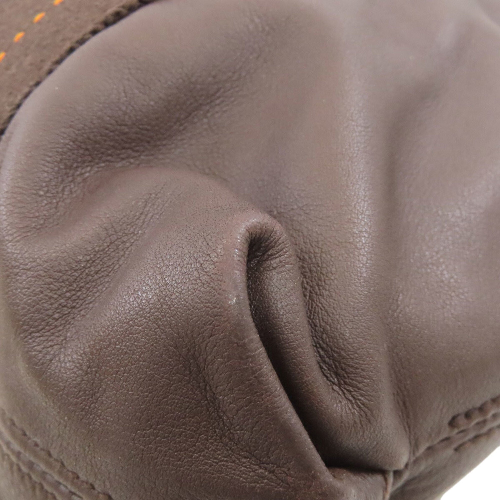 Hermes Brown Leather Handbag (Pre-Owned)