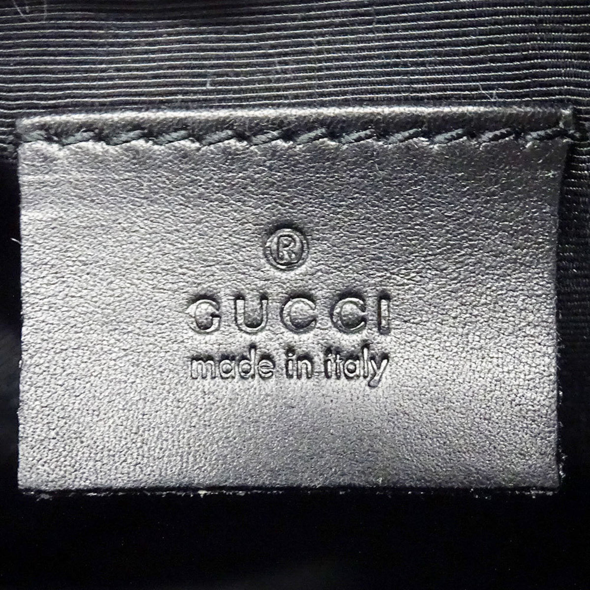 Gucci Black Gg Canvas Pouch (Pre-Owned)