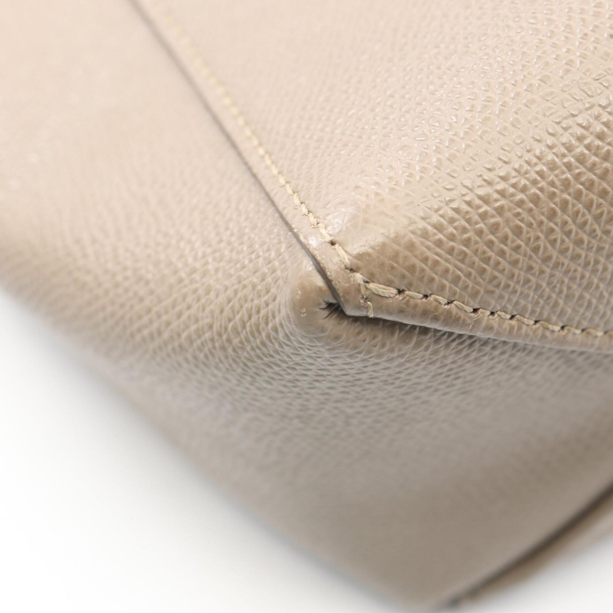 Celine Beige Leather Handbag Tote Bag (Pre-Owned)
