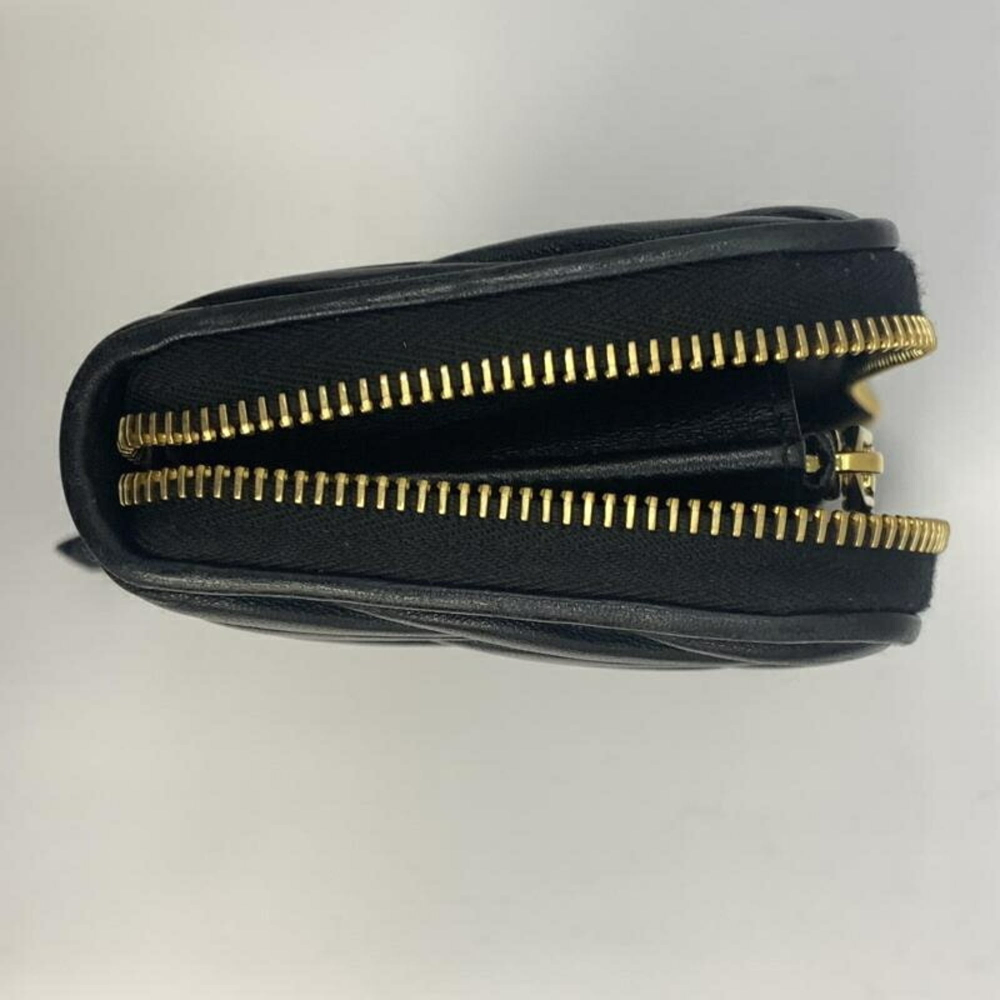Miu Miu Matelasse Black Long Wallet (Bi-Fold) (Pre-Owned)