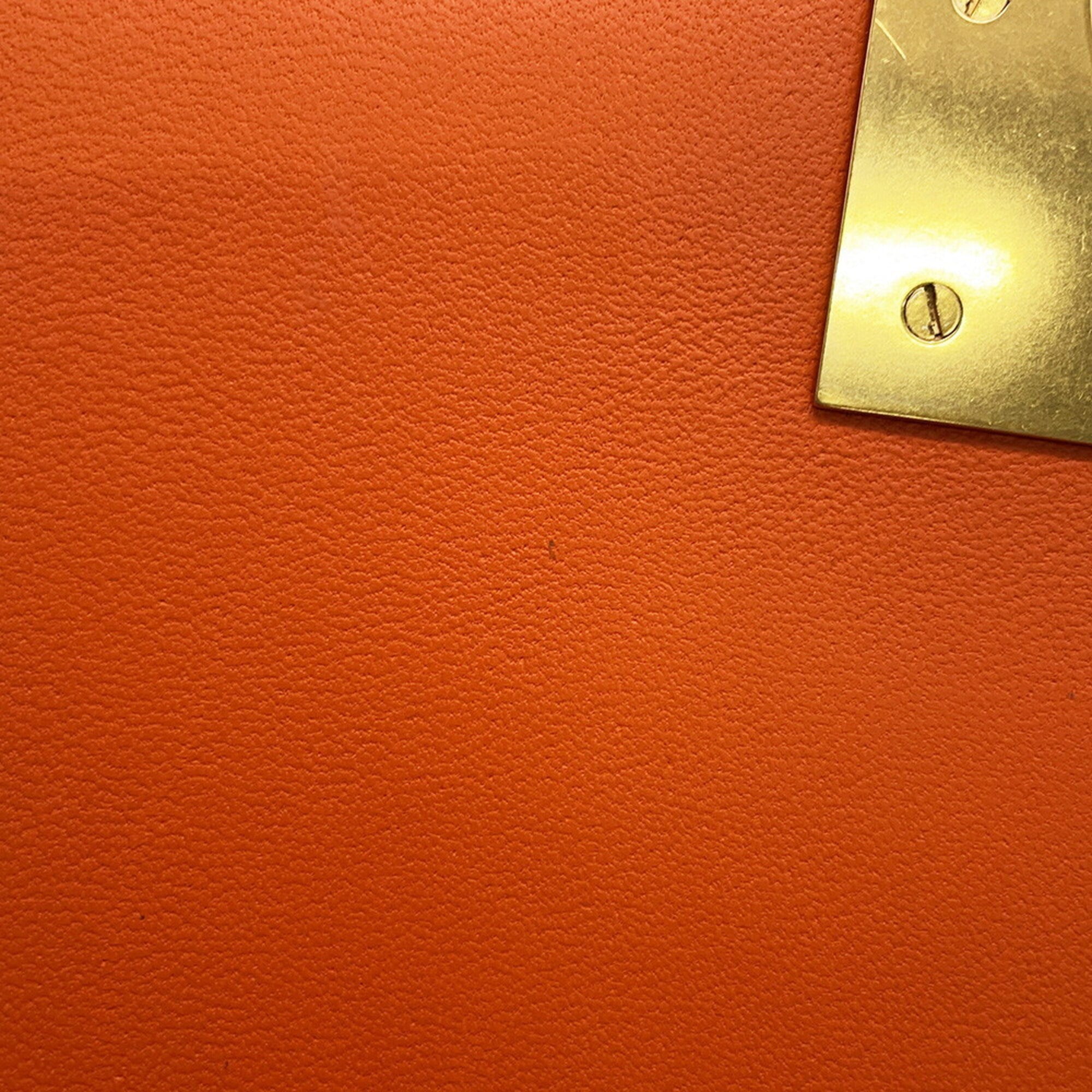 Bottega Veneta Orange Leather Shoulder Bag (Pre-Owned)