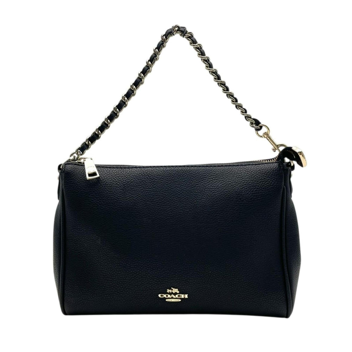 Coach Black Leather Handbag Shoulder Bag (Pre-Owned)
