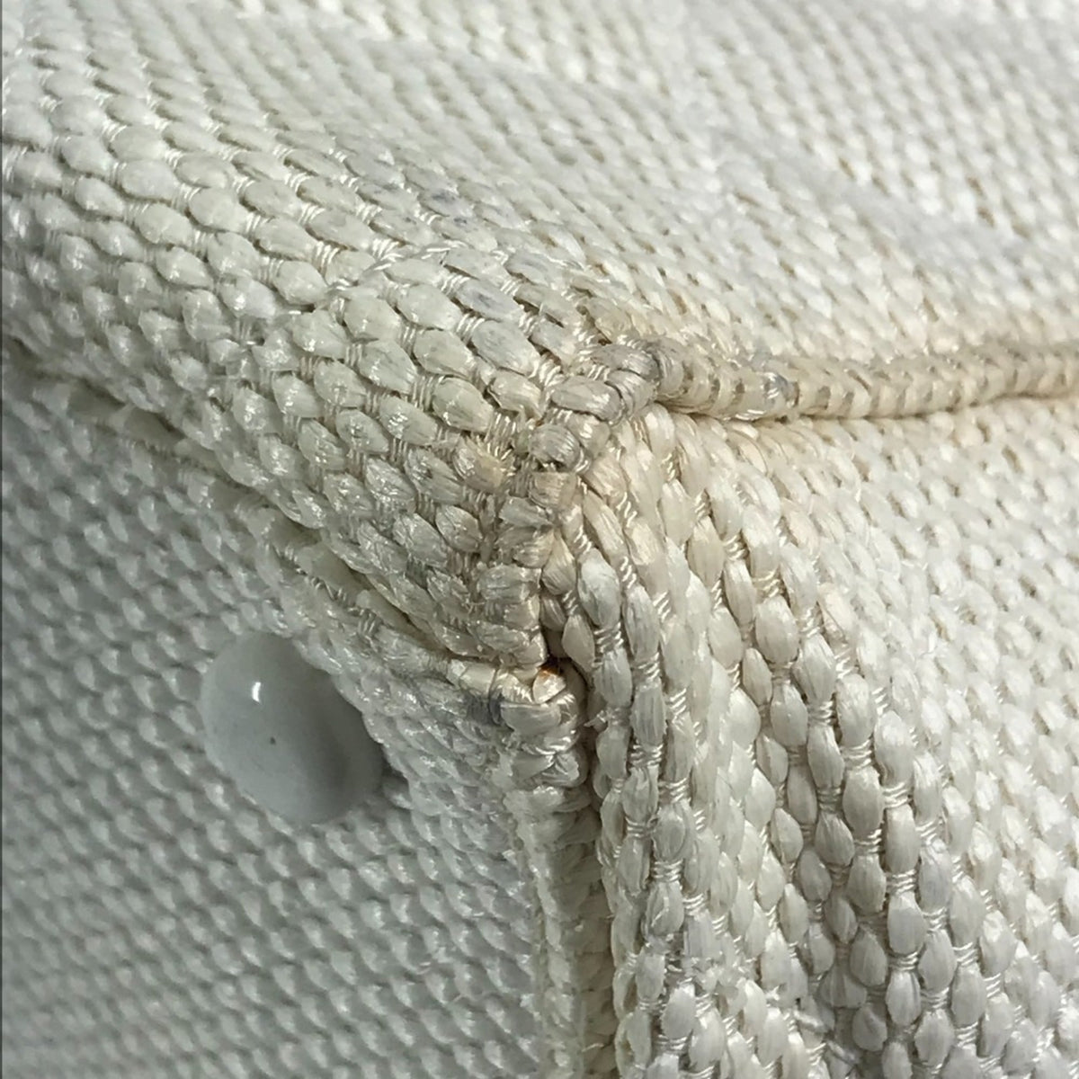 Chanel White Hemp Shoulder Bag Tote Bag (Pre-Owned)