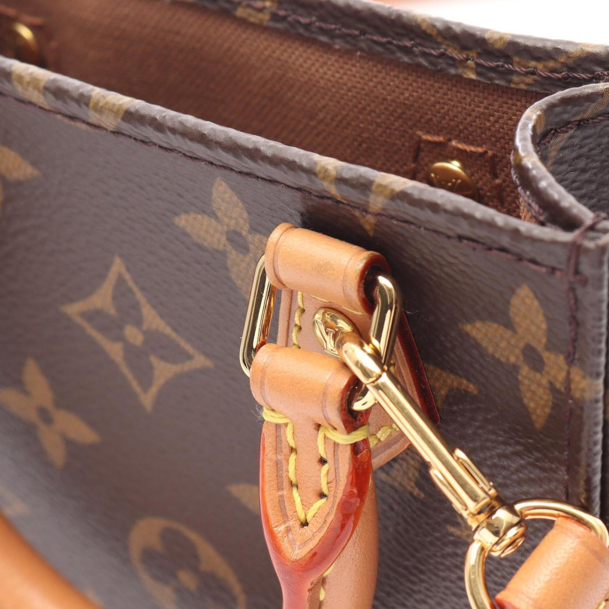 Louis Vuitton Brown Monogram Monogram Leather Handbag (Pre-Owned)