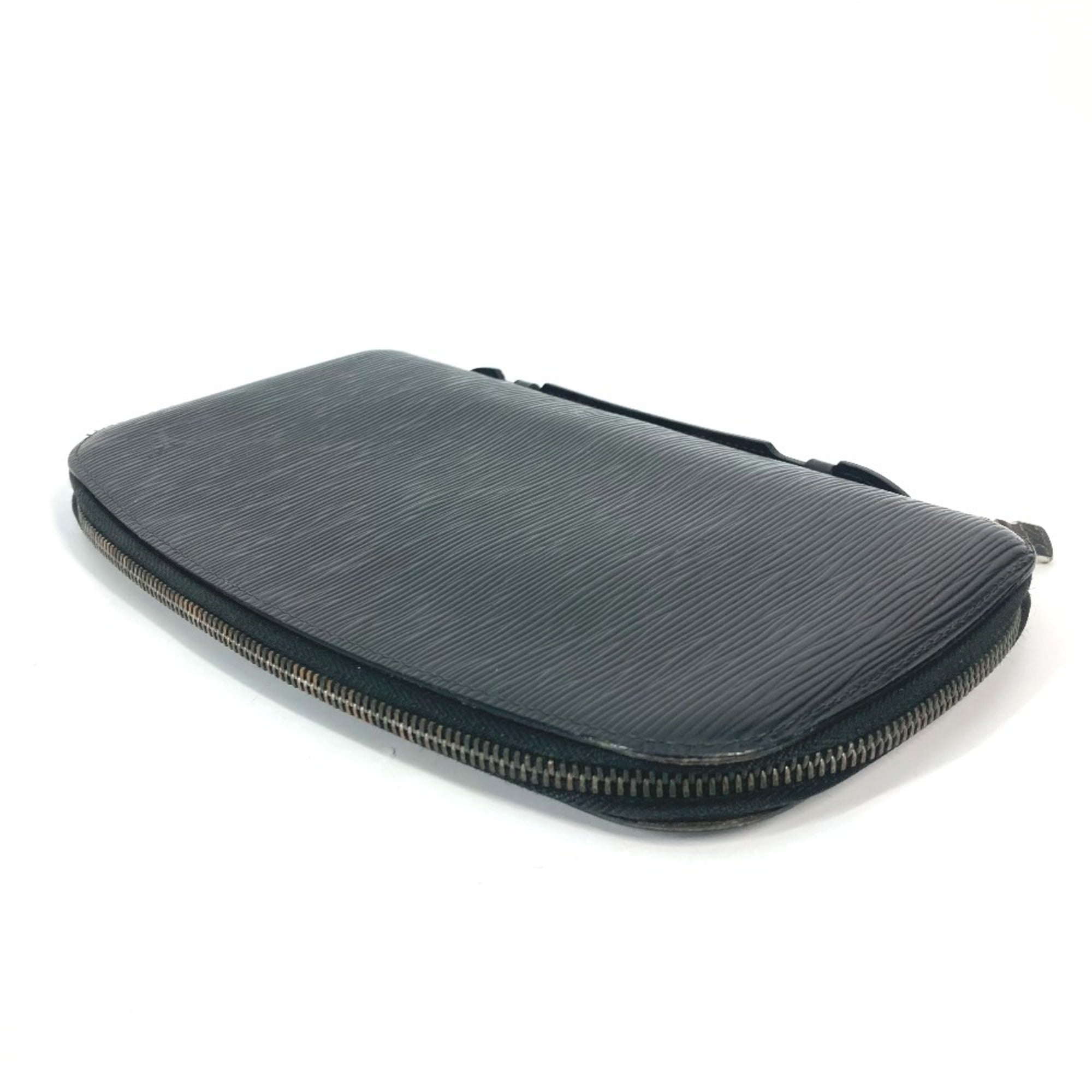 Louis Vuitton Epi Black Noir Epi Leather Clutch Bag Handbag (Pre-Owned)