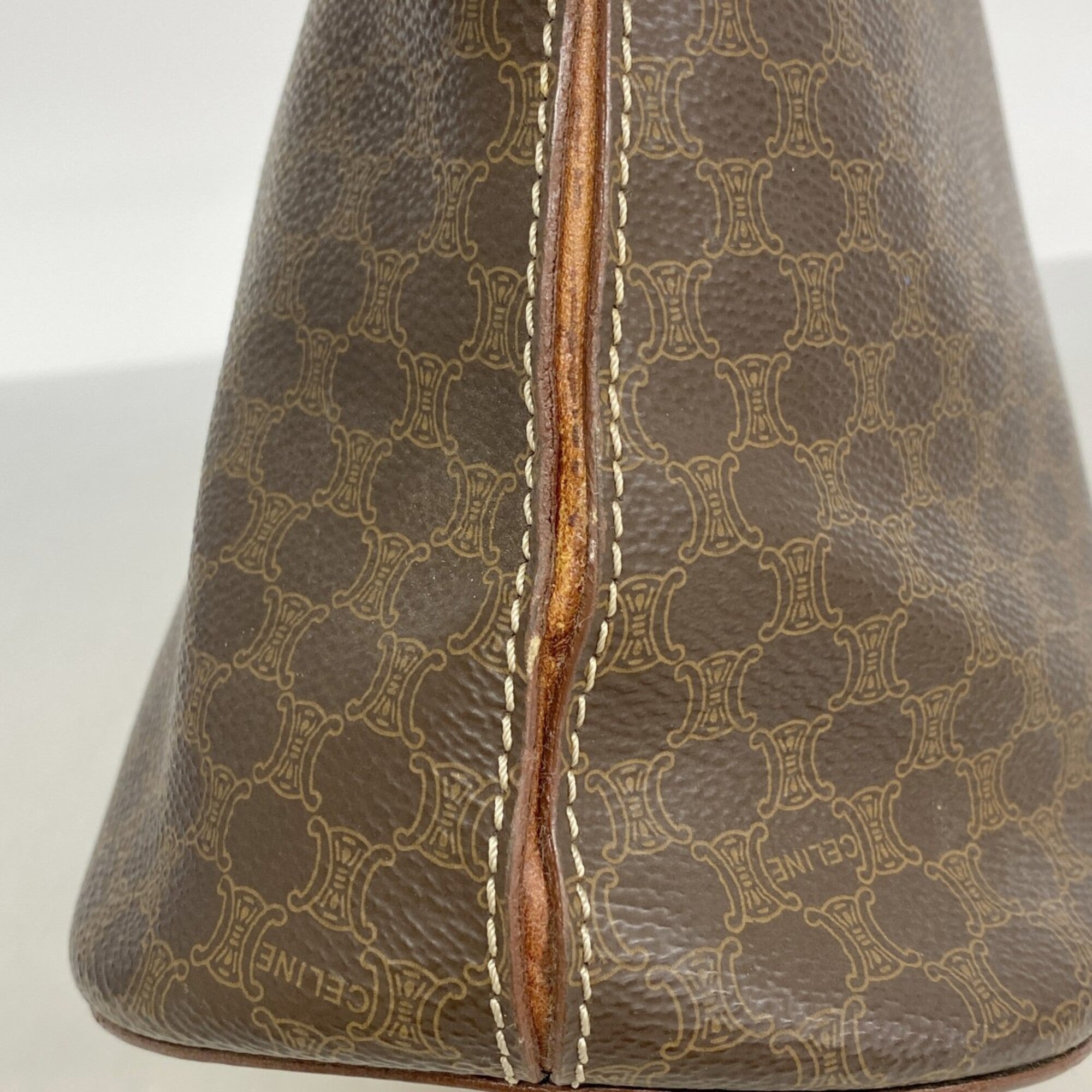 Celine Brown Pvc Handbag (Pre-Owned)