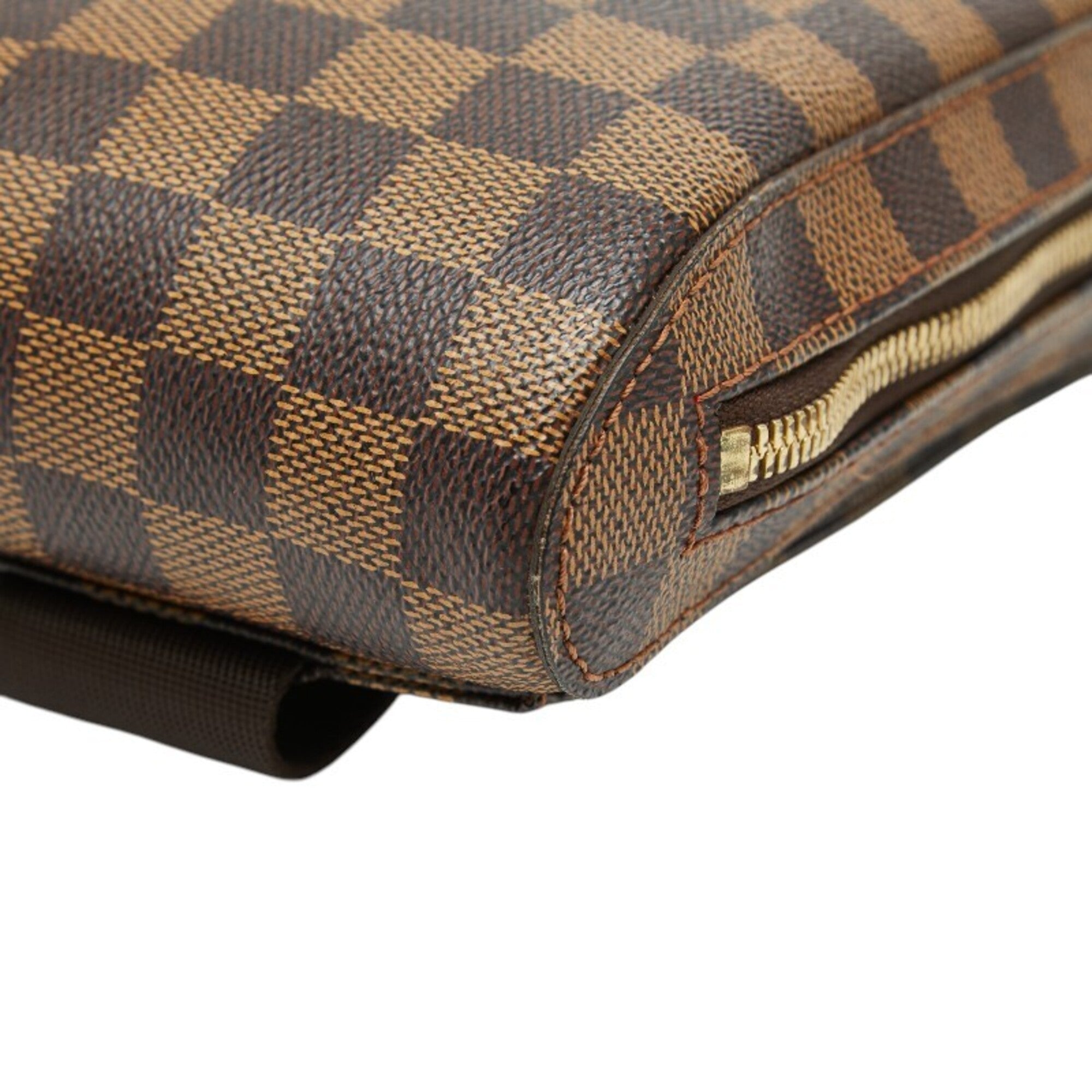Louis Vuitton Damier Brown Pvc Leather Fanny Pack Shoulder Bag Sling Bag (Pre-Owned)
