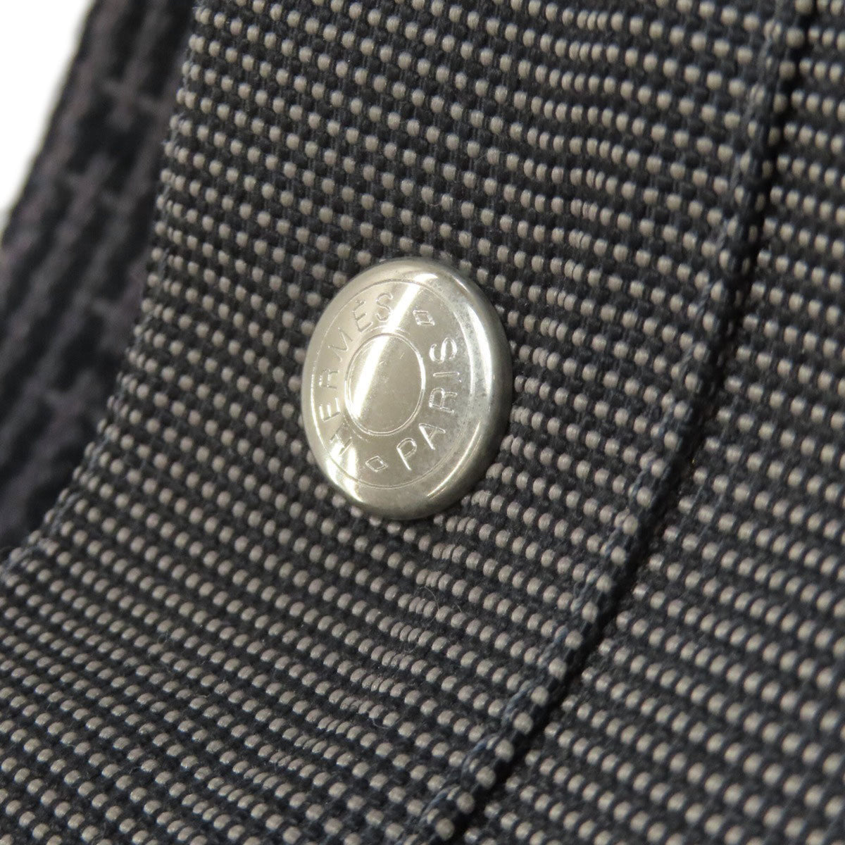 Hermes Gray Canvas Backpack (Pre-Owned)
