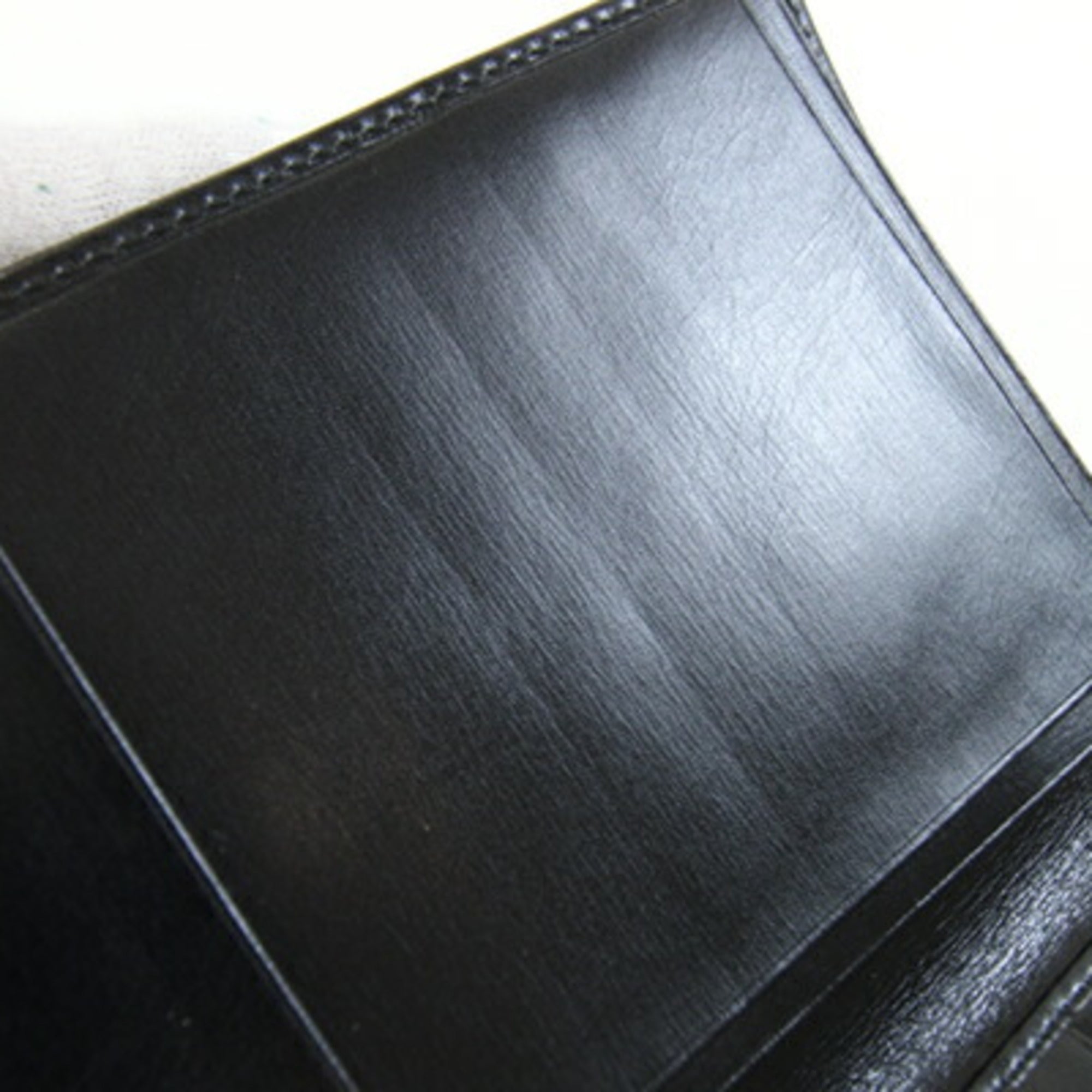 Gucci Black Leather Long Bill Wallet (Bi-Fold) (Pre-Owned)
