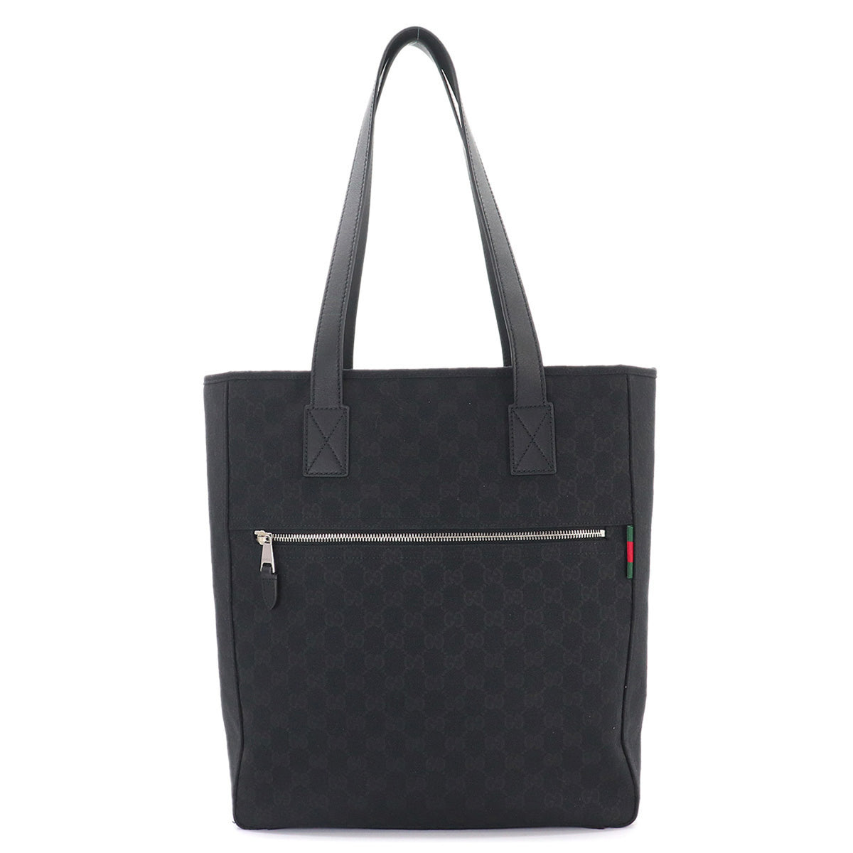 Gucci Gg Canvas Black Gg Canvas Handbag Tote Bag (Pre-Owned)