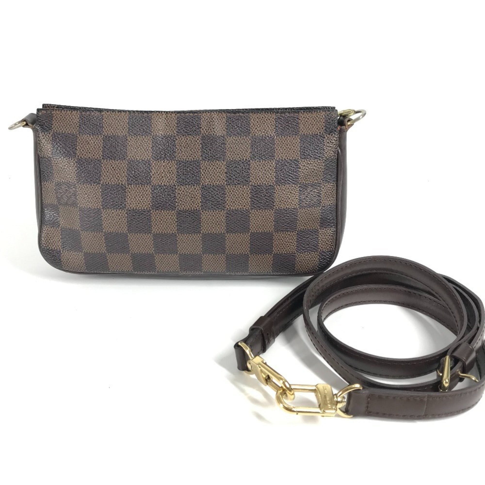 Louis Vuitton Brown Damier Canvas Ebene Damier Canvas Pochette Shoulder Bag (Pre-Owned)