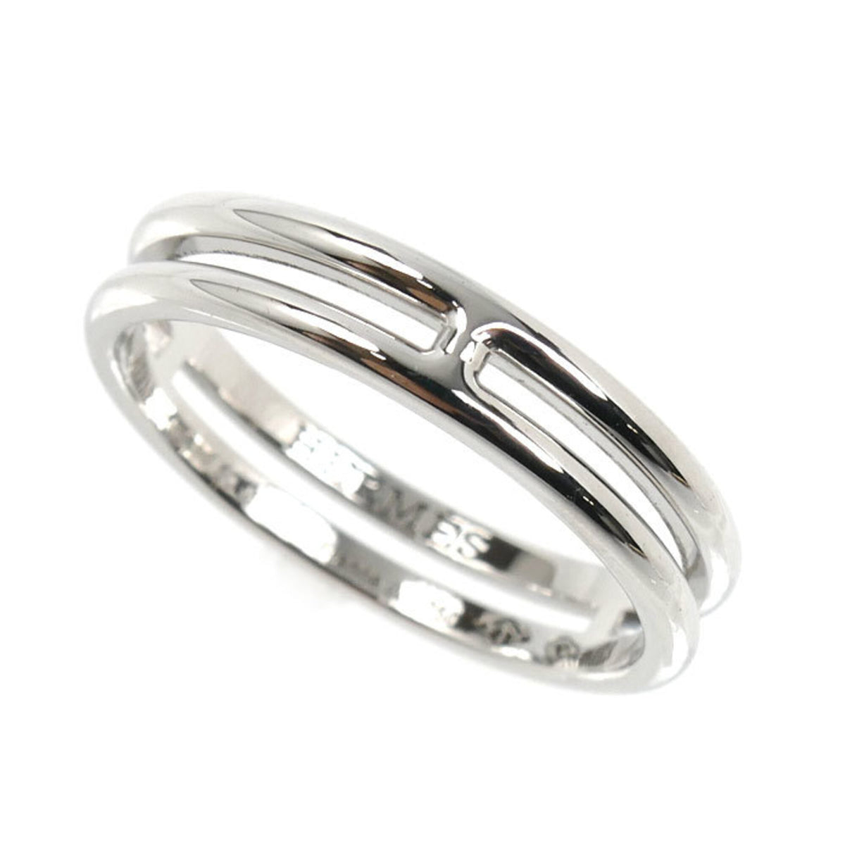 Hermes White Gold (18K) Band Ring (Pre-Owned)