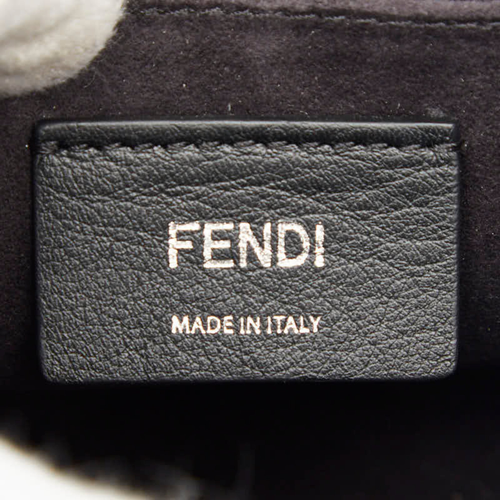 Fendi Black Brown Leather Handbag Shoulder Bag (Pre-Owned)