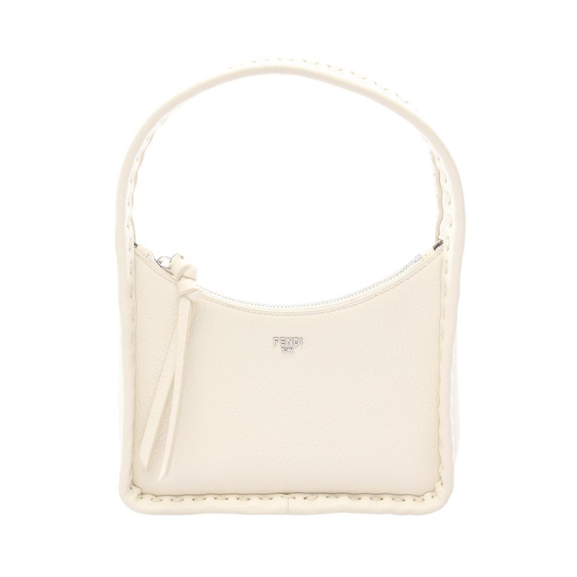 Fendi White Leather Handbag (Pre-Owned)