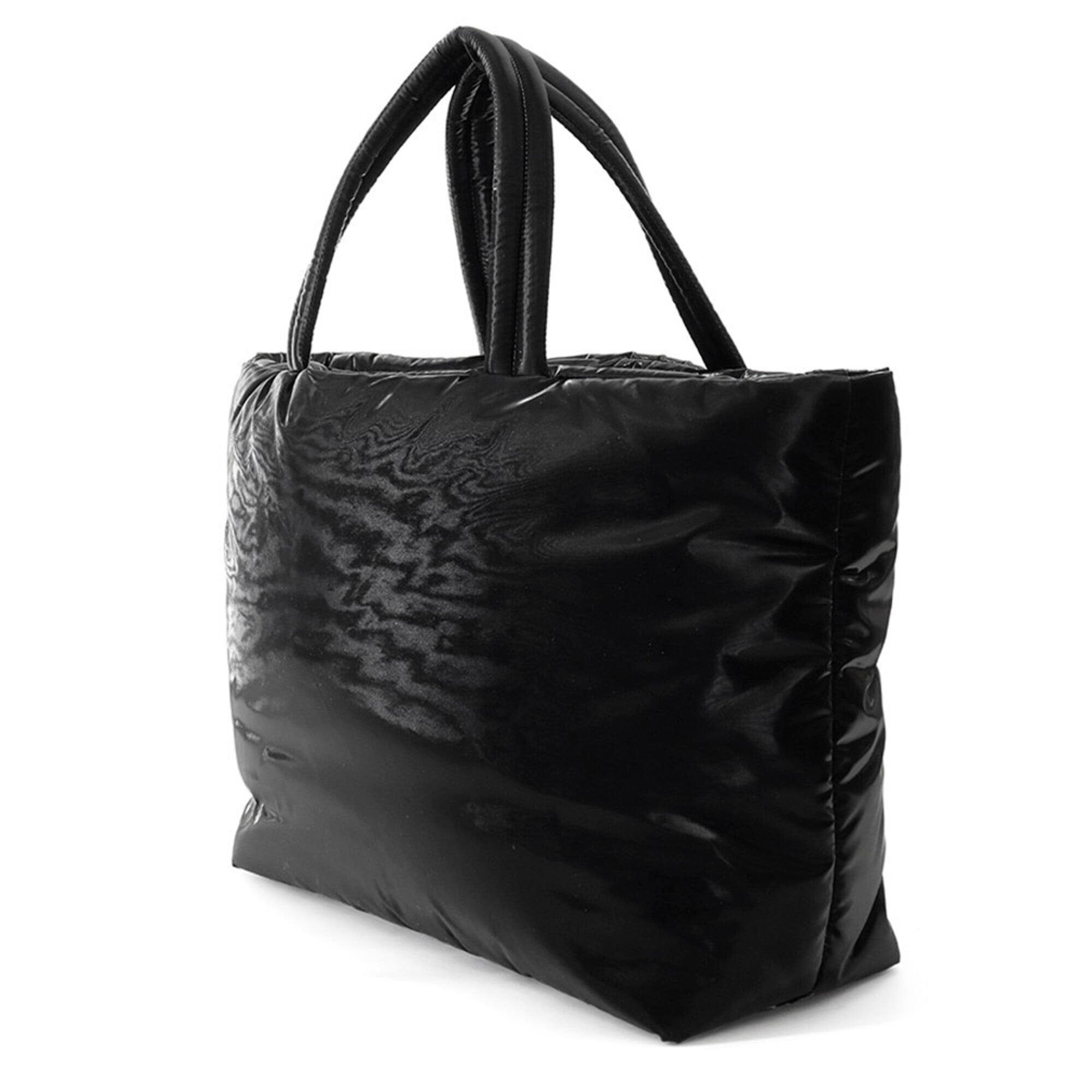Yves Saint Laurent Black Nylon Handbag Tote Bag (Pre-Owned)