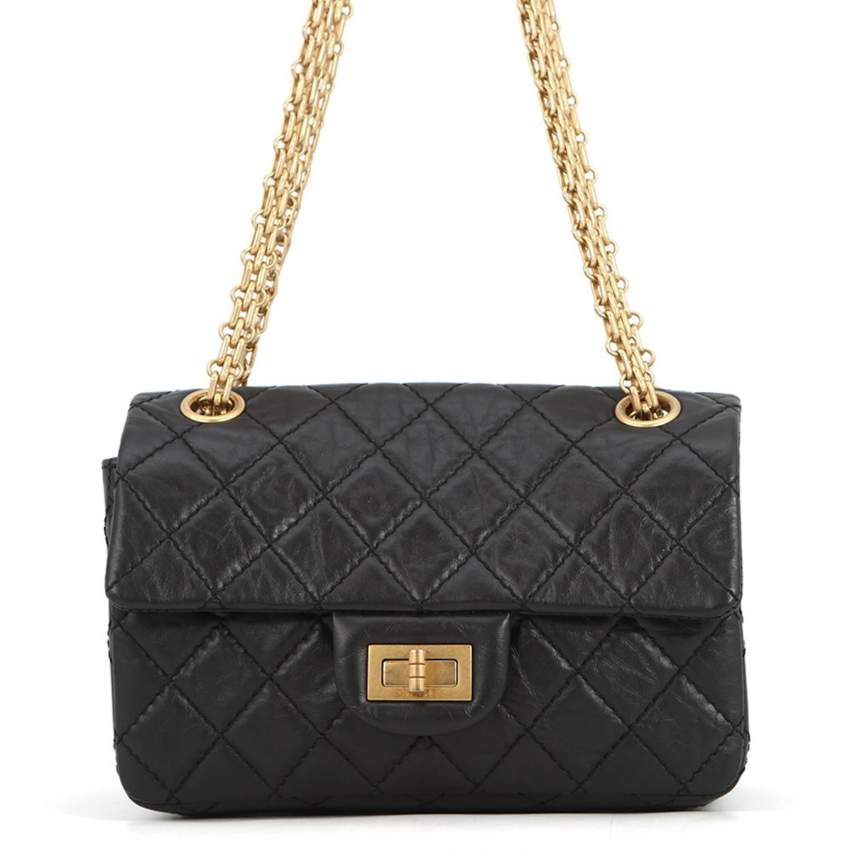 Chanel Black Leather Shoulder Bag (Pre-Owned)