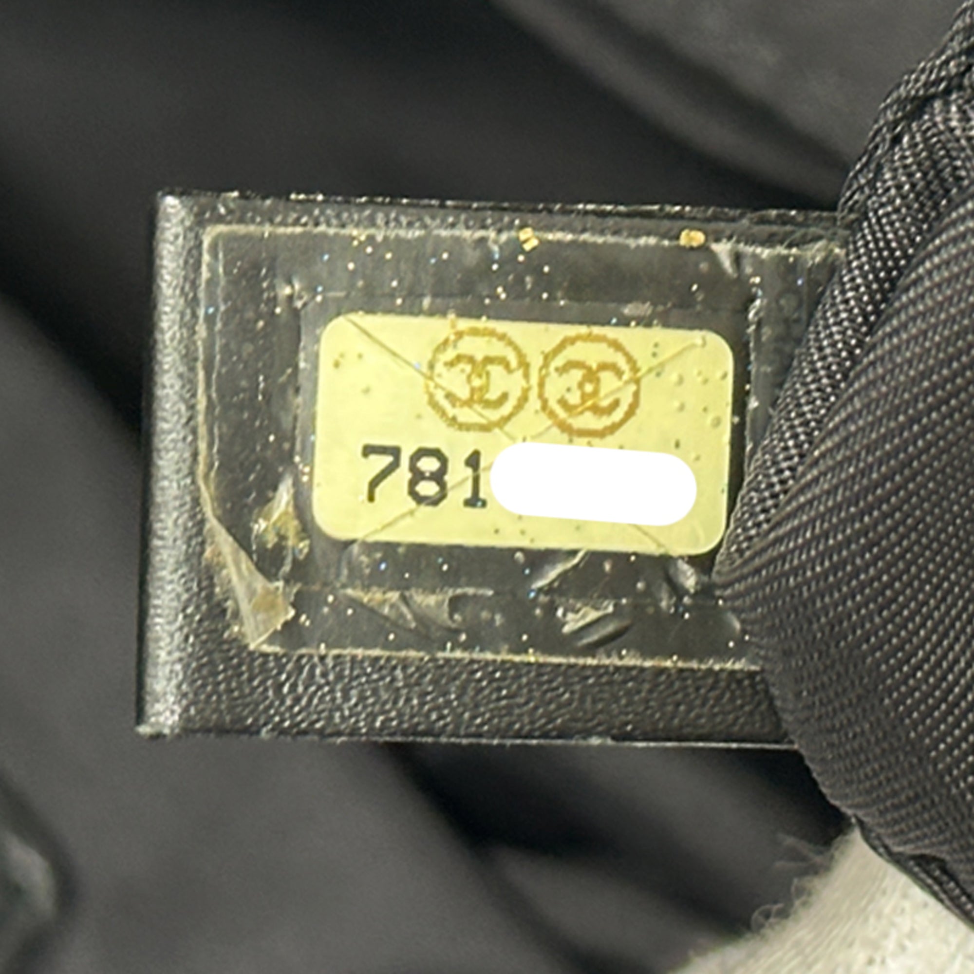 Chanel Black Nylon Handbag Tote Bag (Pre-Owned)