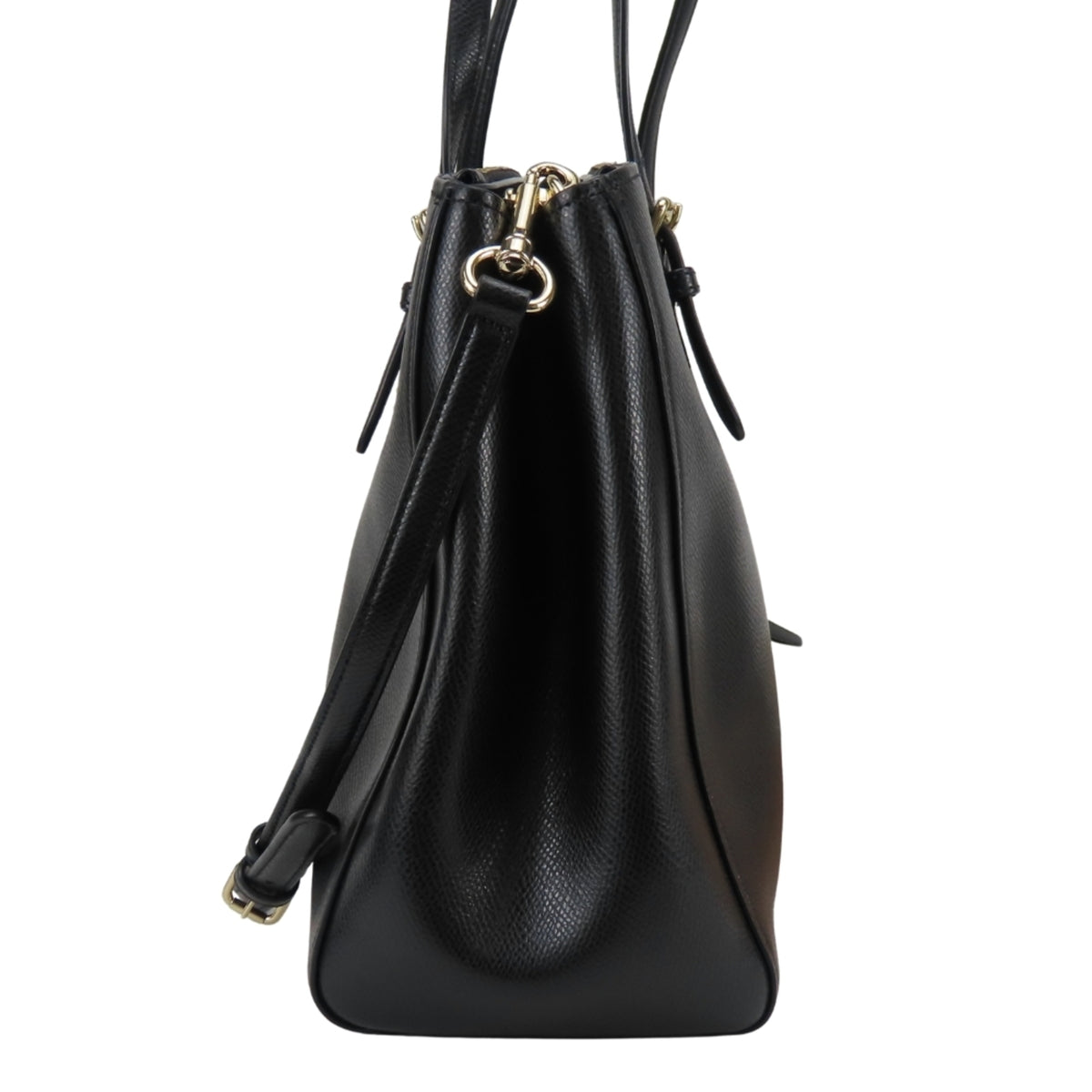 Coach Black Leather Tote Bag (Pre-Owned)