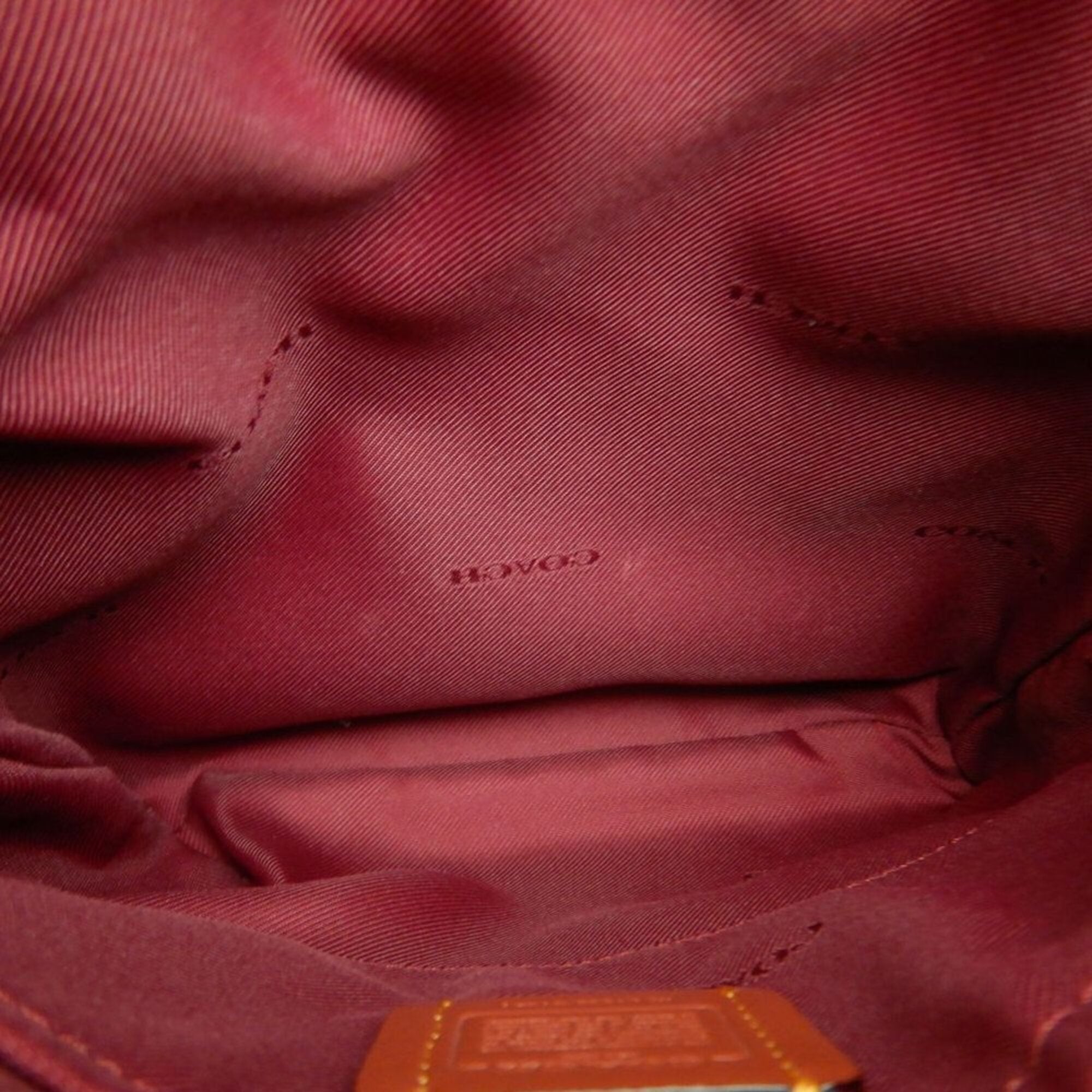 Coach Beige Coated Canvas Shoulder Bag (Pre-Owned)