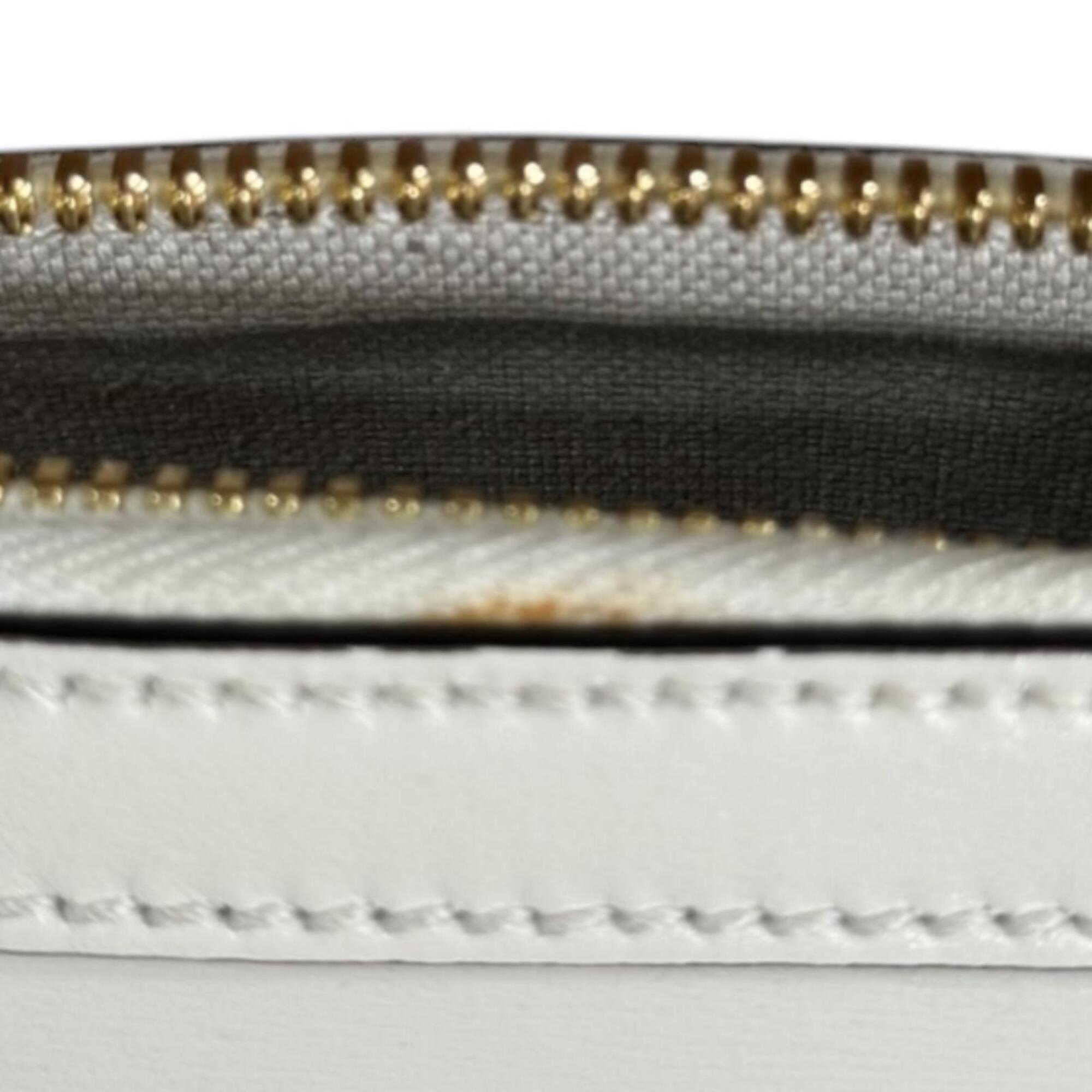Gucci White Leather Shoulder Bag (Pre-Owned)