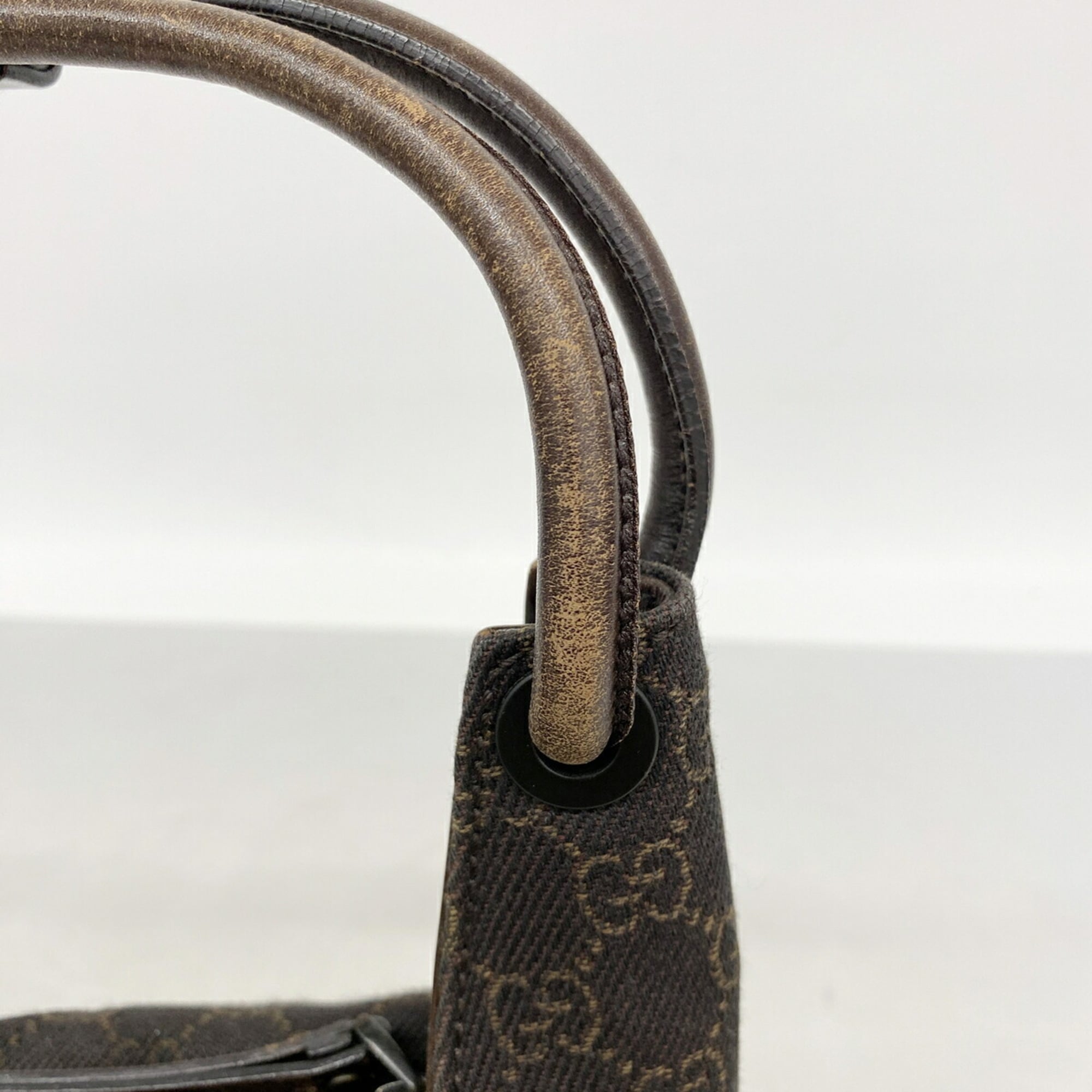 Gucci Brown Denim Handbag (Pre-Owned)