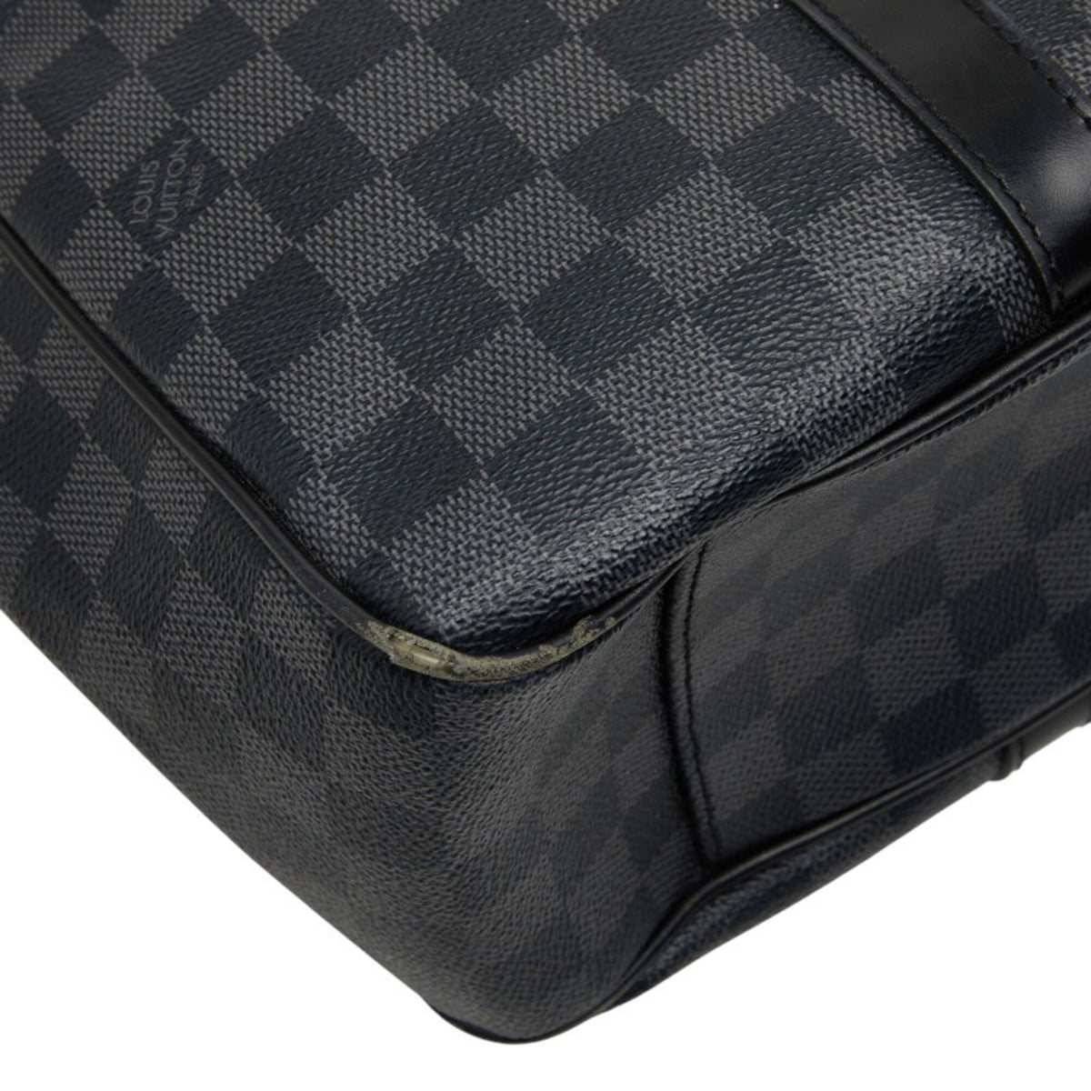 Louis Vuitton Black Pvc Leather Shoulder Bag Tote Bag (Pre-Owned)