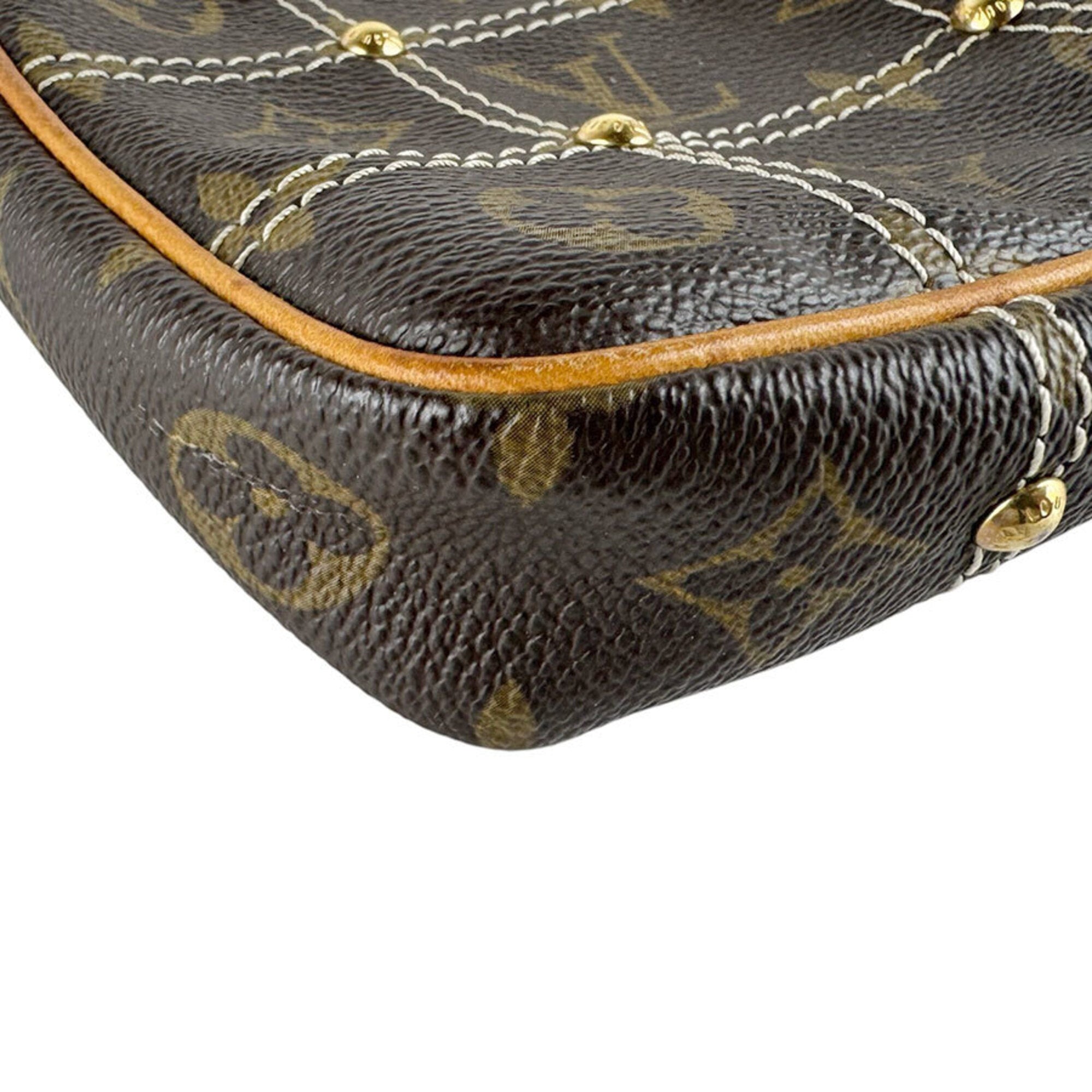 Louis Vuitton Brown Monogram Handbag Pochette (Pre-Owned)