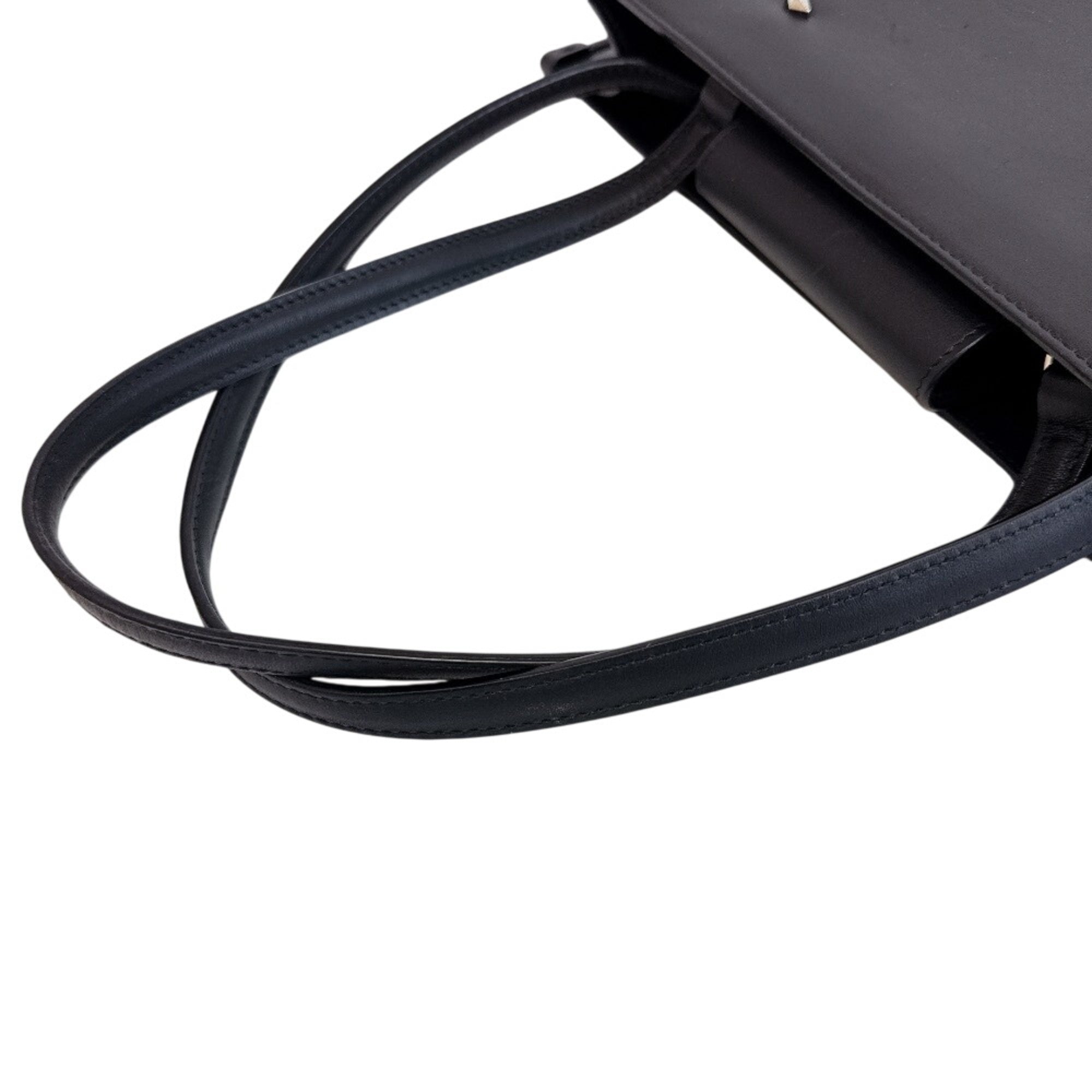 Jimmy Choo Black Leather Tote Bag (Pre-Owned)