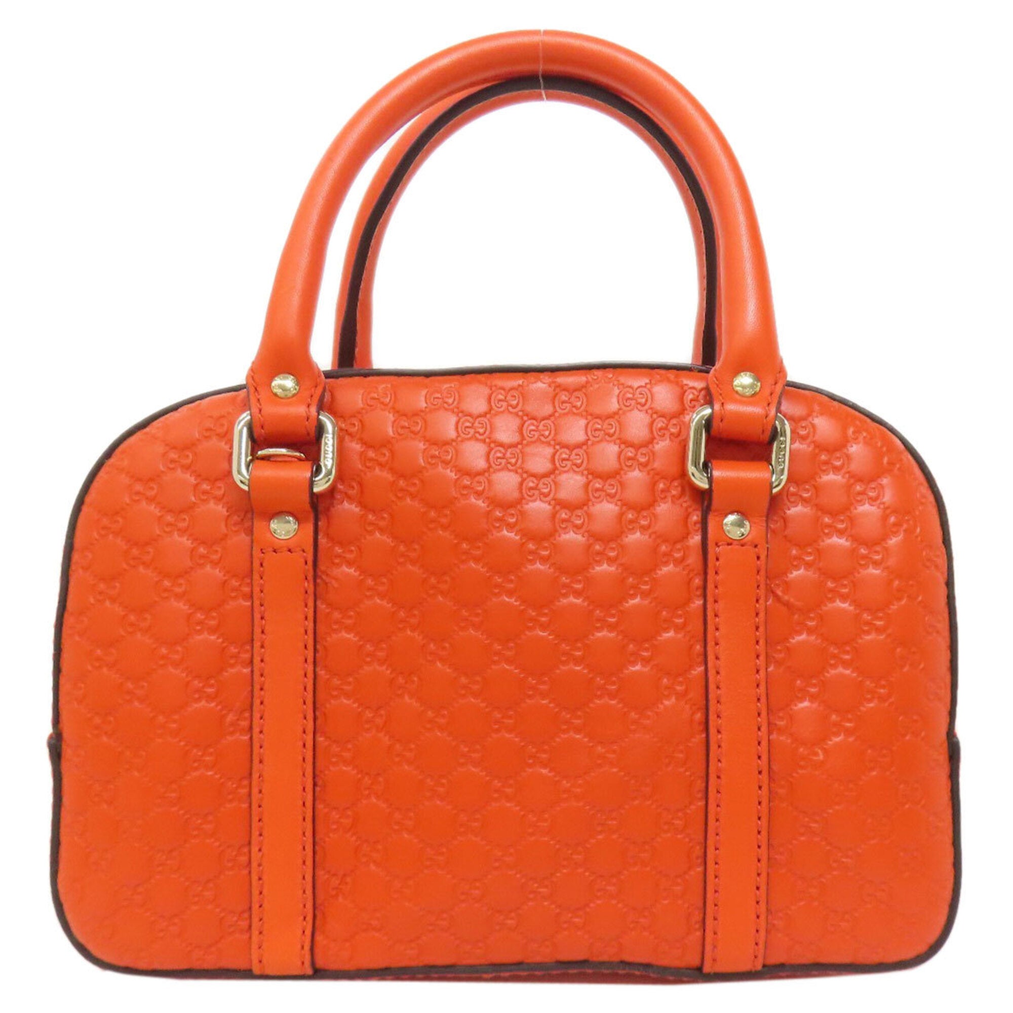 Gucci Orange Leather Handbag (Pre-Owned)