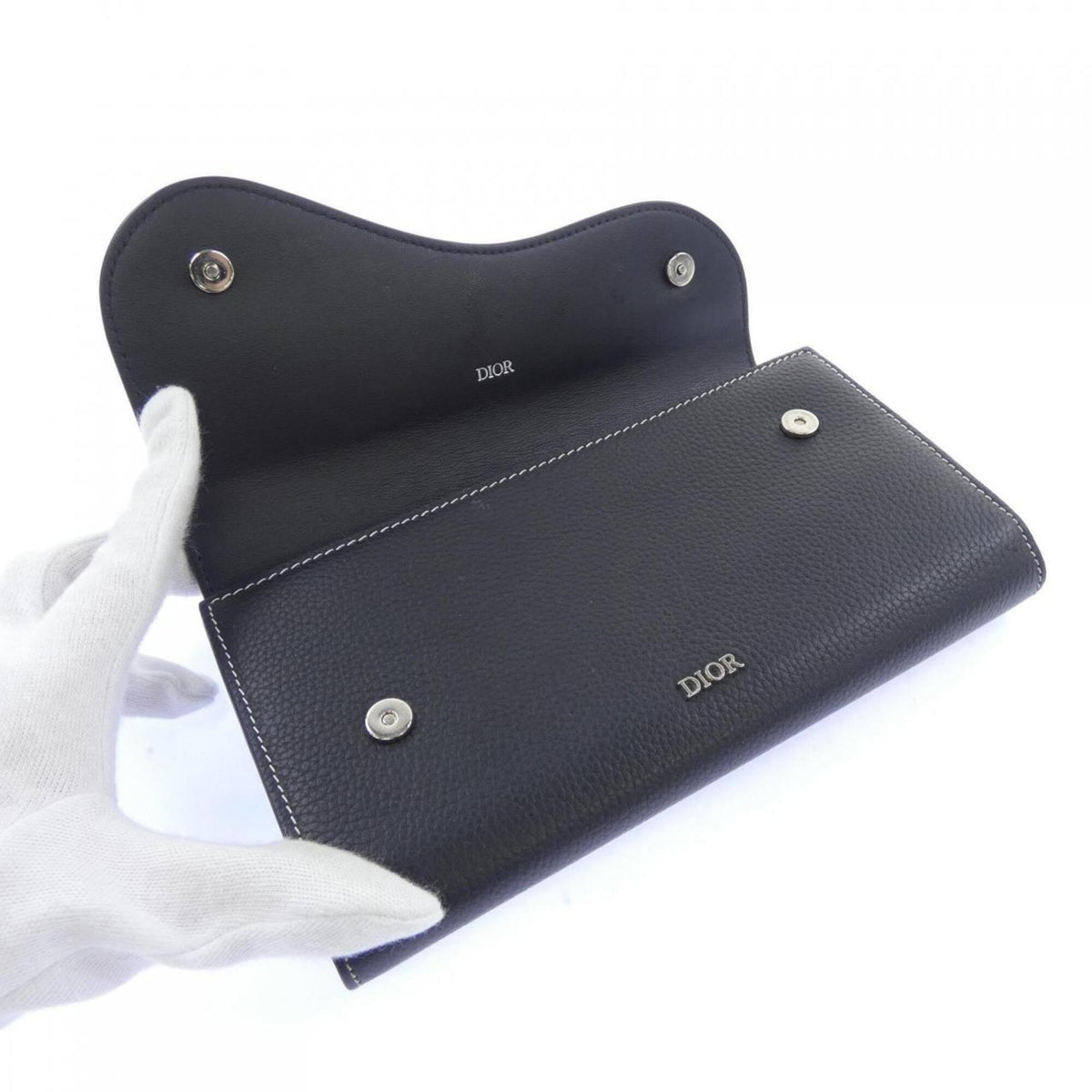 Christian Dior Black Bill Wallet (Bi-Fold) (Pre-Owned)