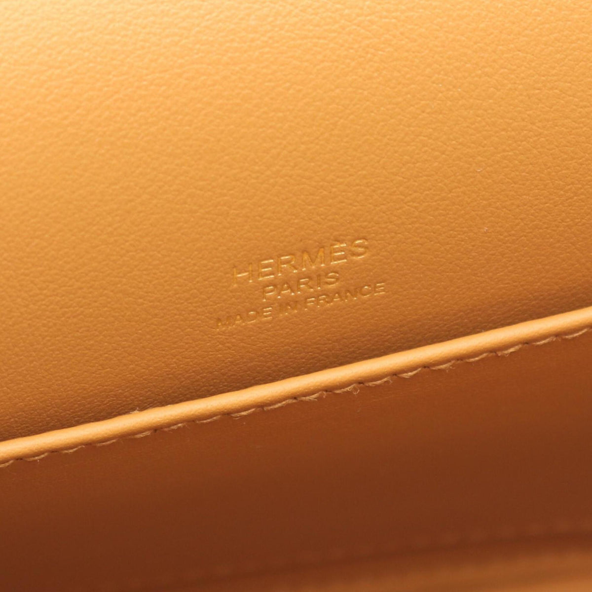 Hermes Brown Chevre Leather Leather Handbag Shoulder Bag (Pre-Owned)