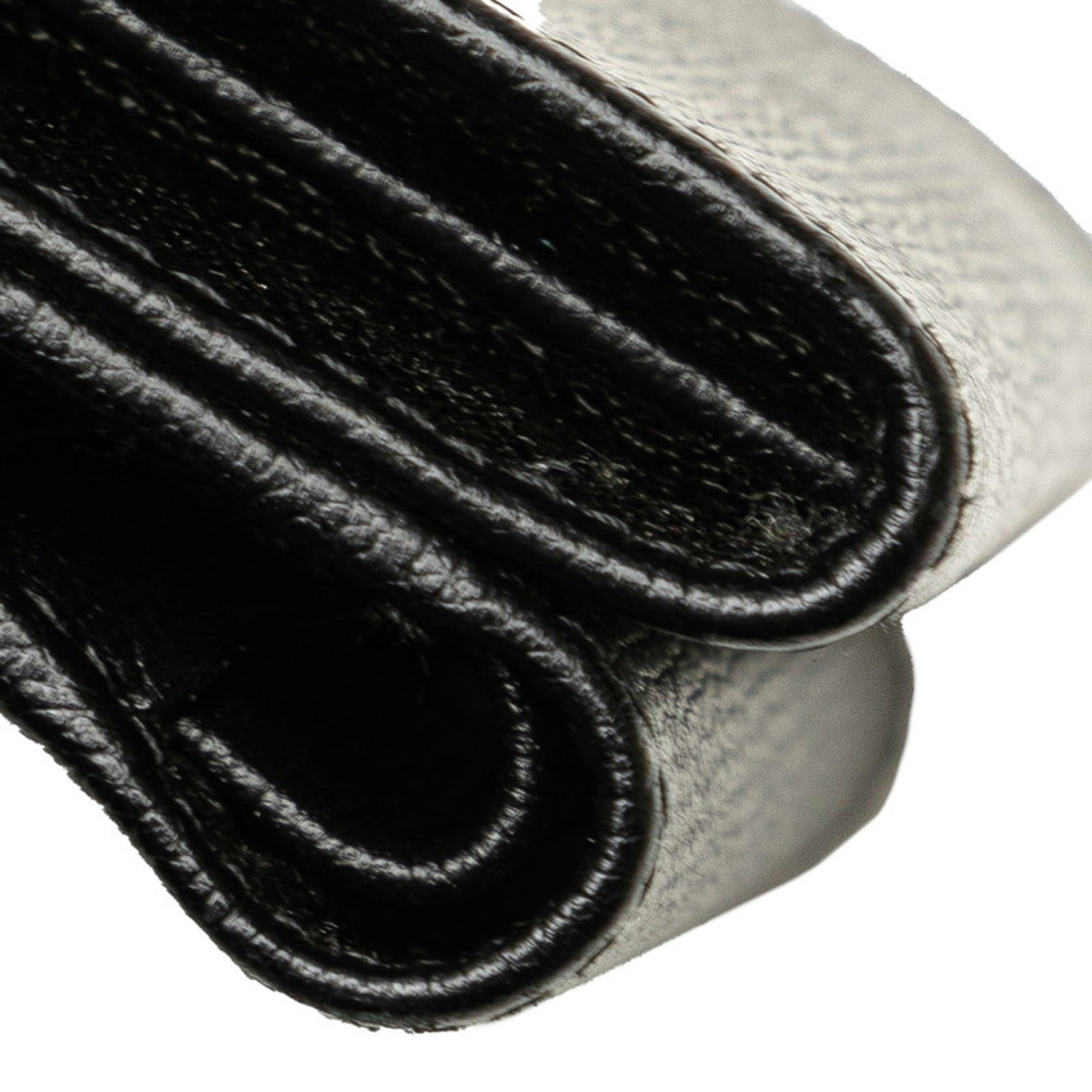 Chanel Black Leather Wallet (Tri-Fold) (Pre-Owned)