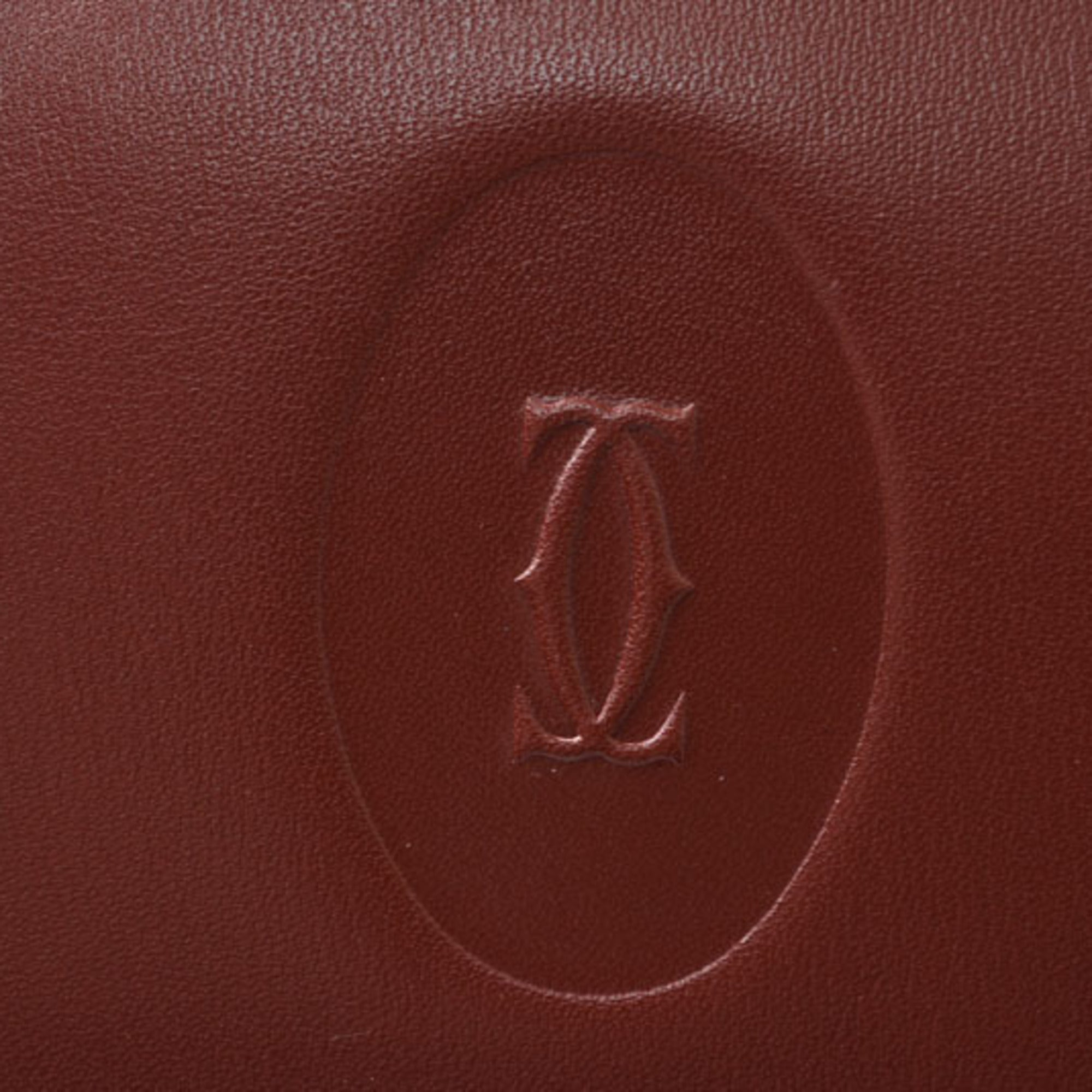 Cartier Bordeaux Leather Pouch (Pre-Owned)