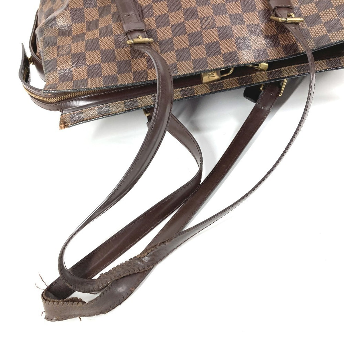 Louis Vuitton Brown Ebene Damier Canvas Shoulder Bag Tote Bag (Pre-Owned)