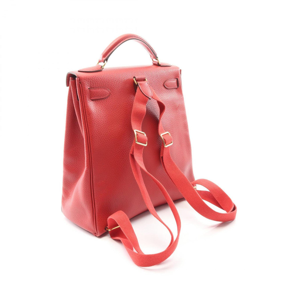 Hermes Red Color Ardennes Leather Backpack (Pre-Owned)