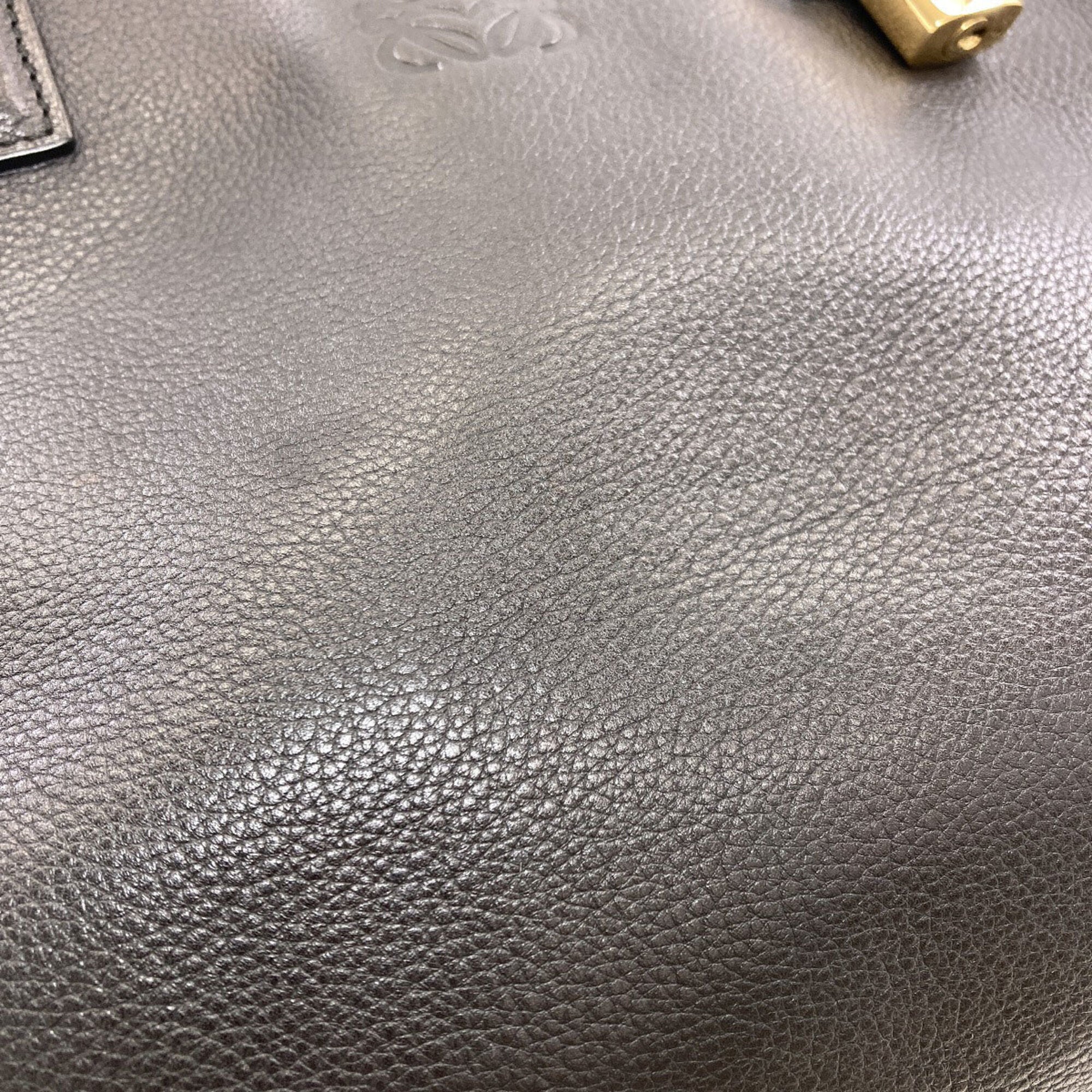 Loewe Amazona Black Leather Handbag (Pre-Owned)