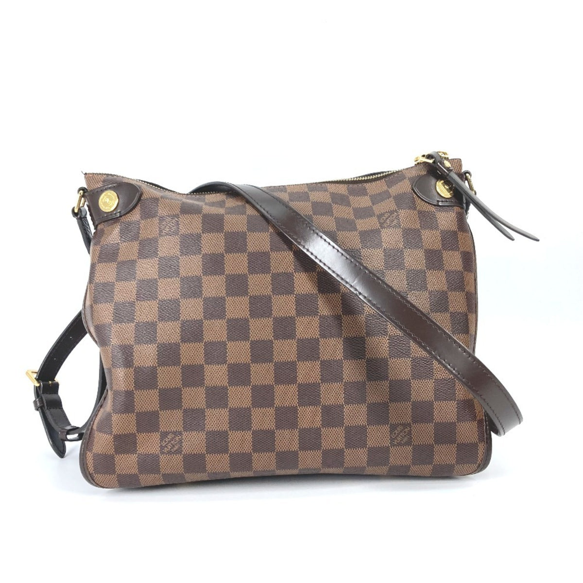 Louis Vuitton Damier Brown Damier Canvas Ebene Or Damier Canvas Shoulder Bag (Pre-Owned)
