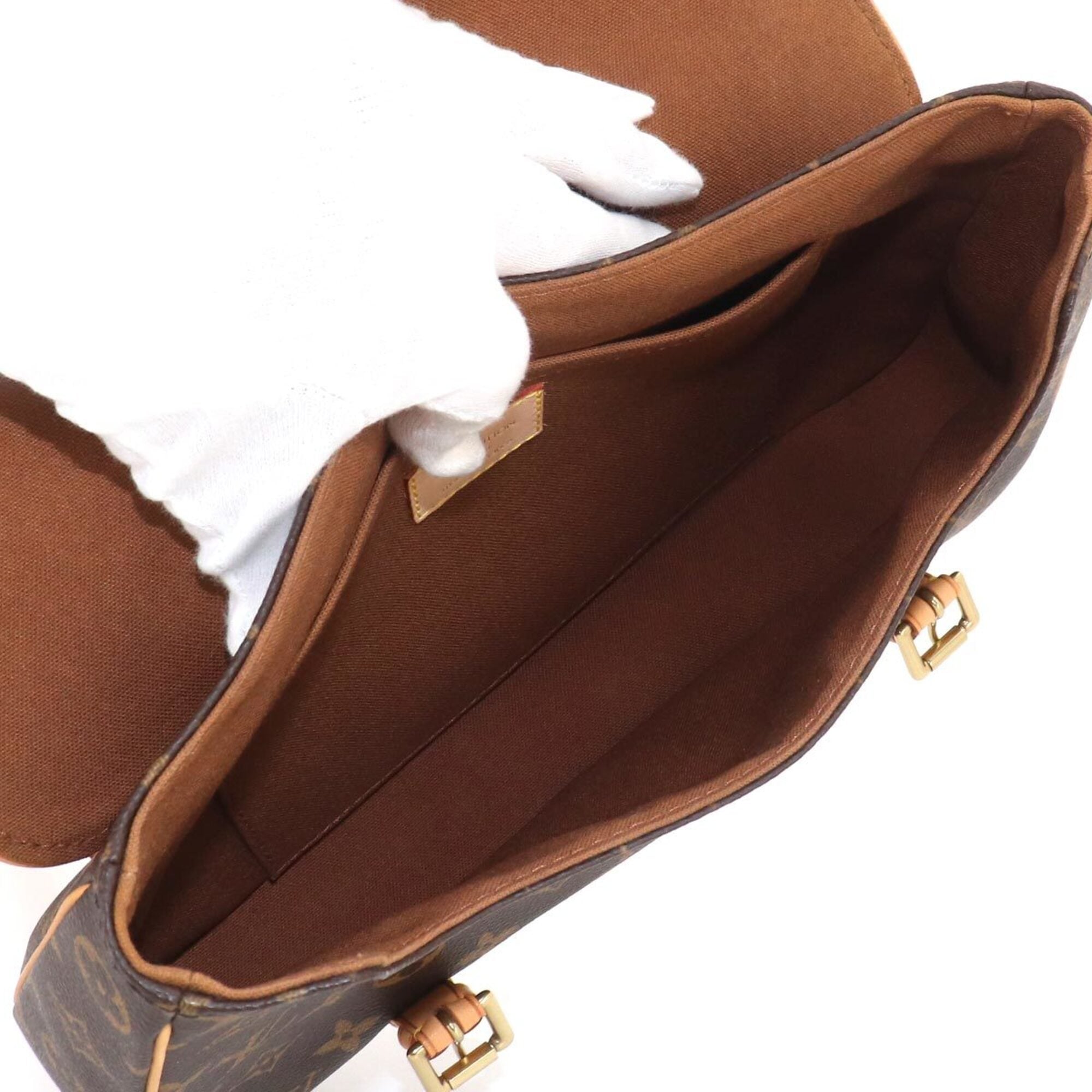 Louis Vuitton Brown Monogram Monogram Backpack Handbag Shoulder Bag (Pre-Owned)