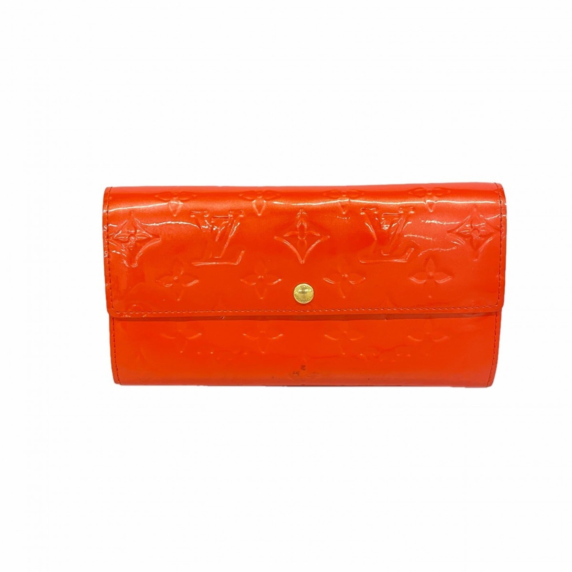 Louis Vuitton Orange Sunset Long Wallet (Bi-Fold) (Pre-Owned)