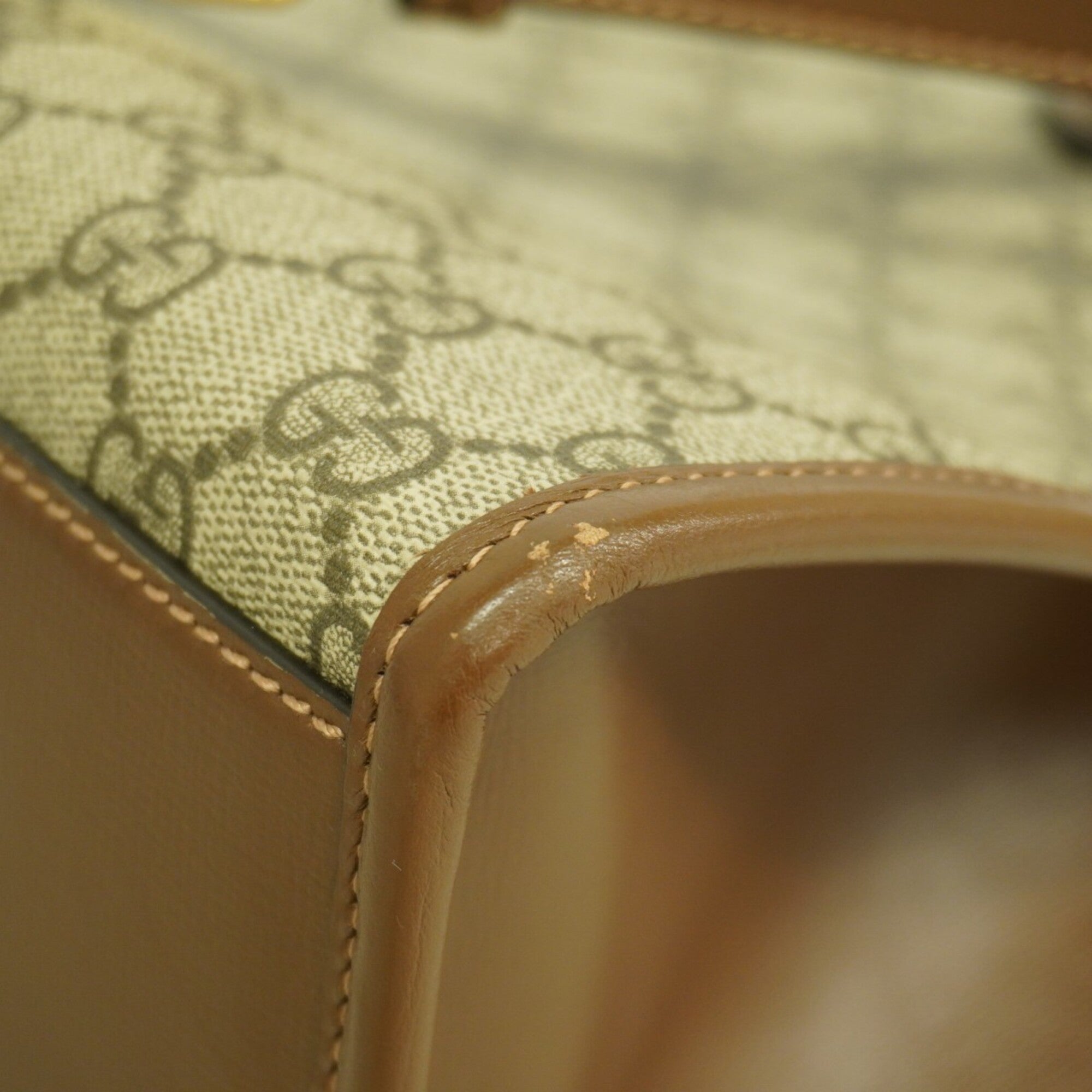 Gucci Brown Pvc Tote Bag (Pre-Owned)