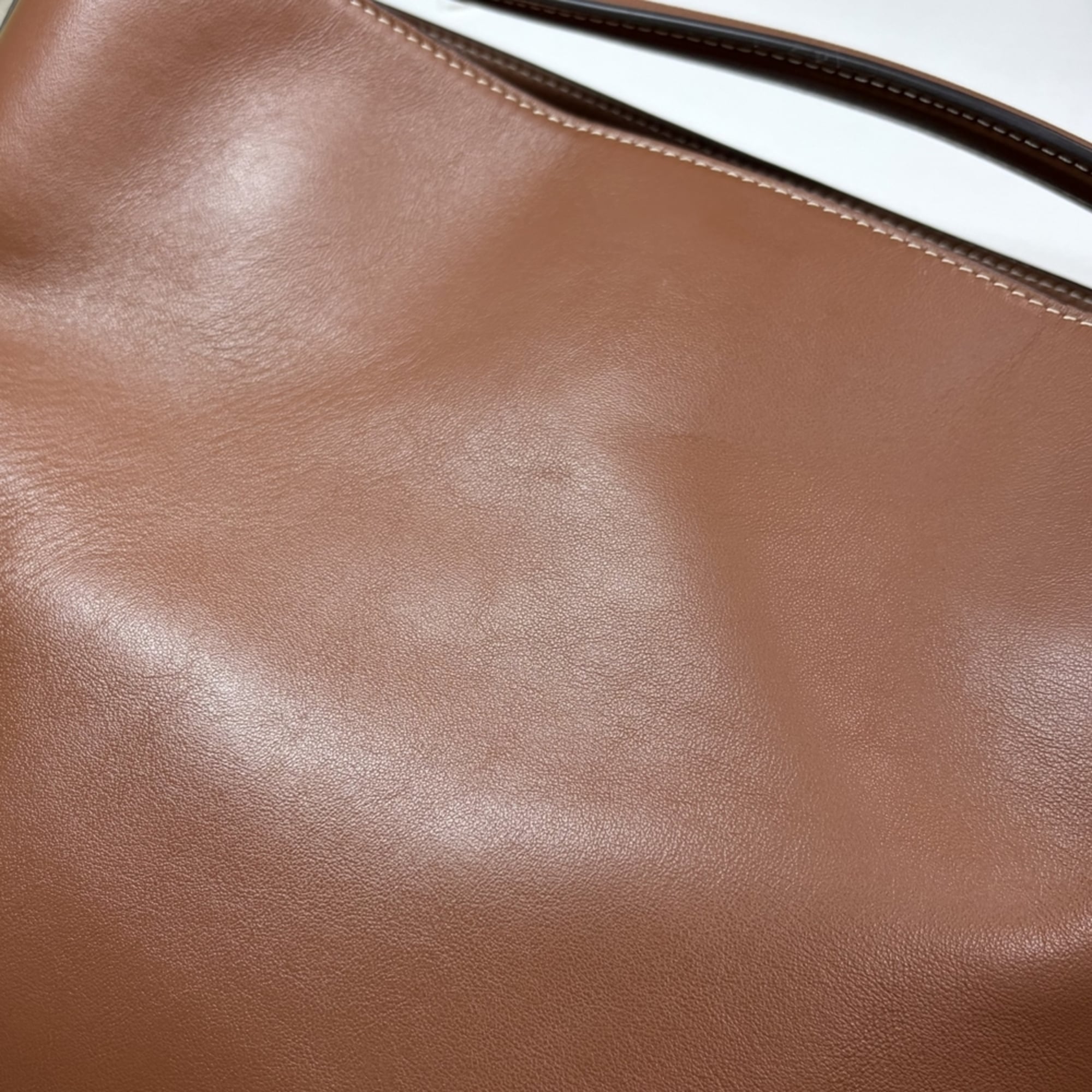 Celine Brown Leather Handbag Pouch Shoulder Bag (Pre-Owned)