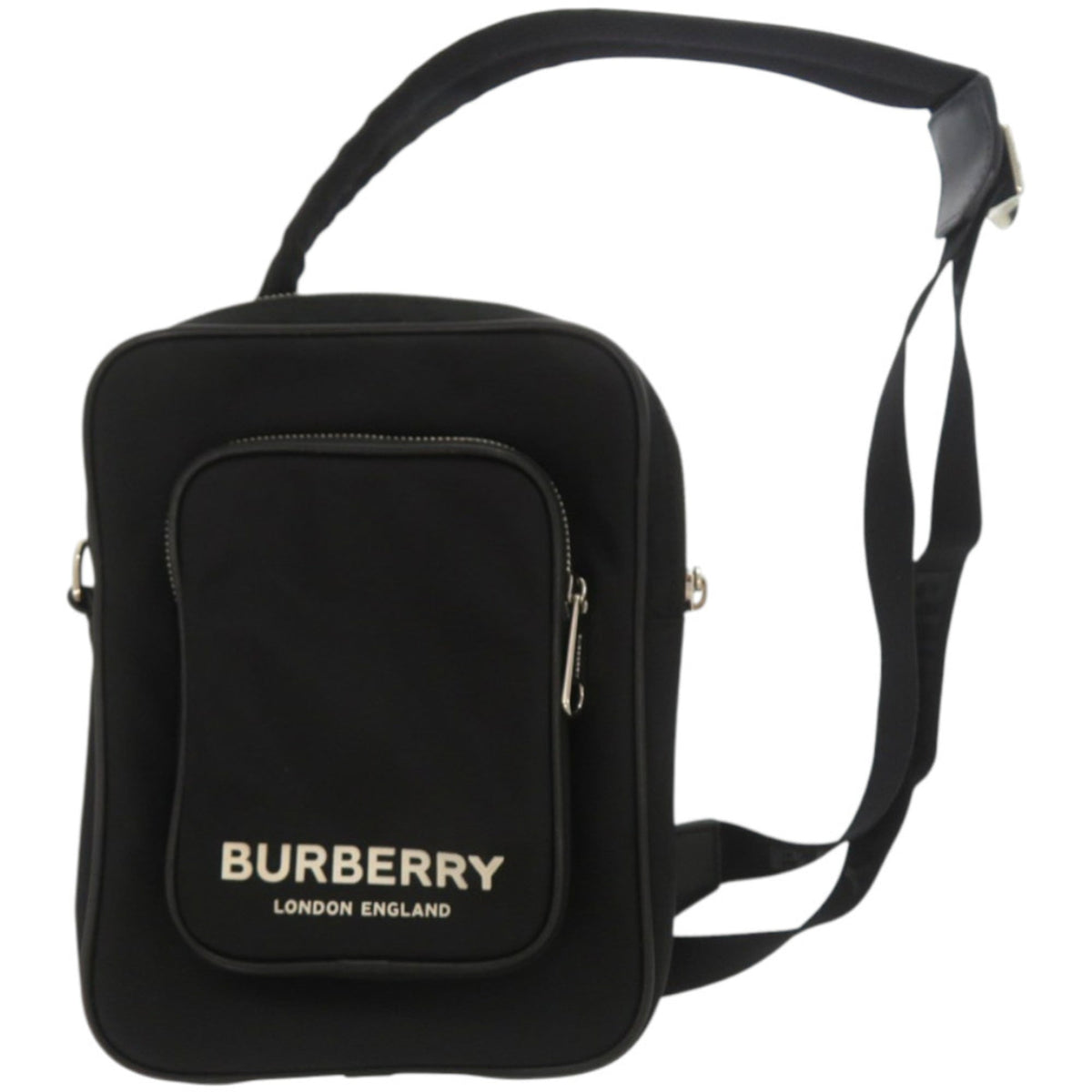 Burberry Black White Nylon Sling Bag (Pre-Owned)