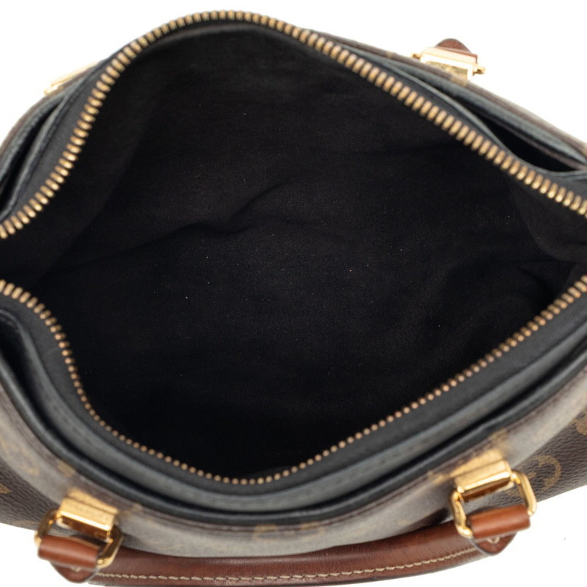 Louis Vuitton Black Brown Monogram Monogram Handbag Shoulder Bag (Pre-Owned)