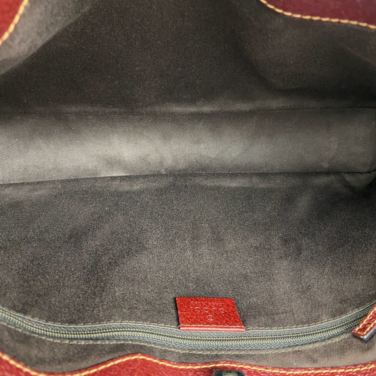 Gucci Brown Canvas Leather Handbag Shoulder Bag Tote Bag (Pre-Owned)