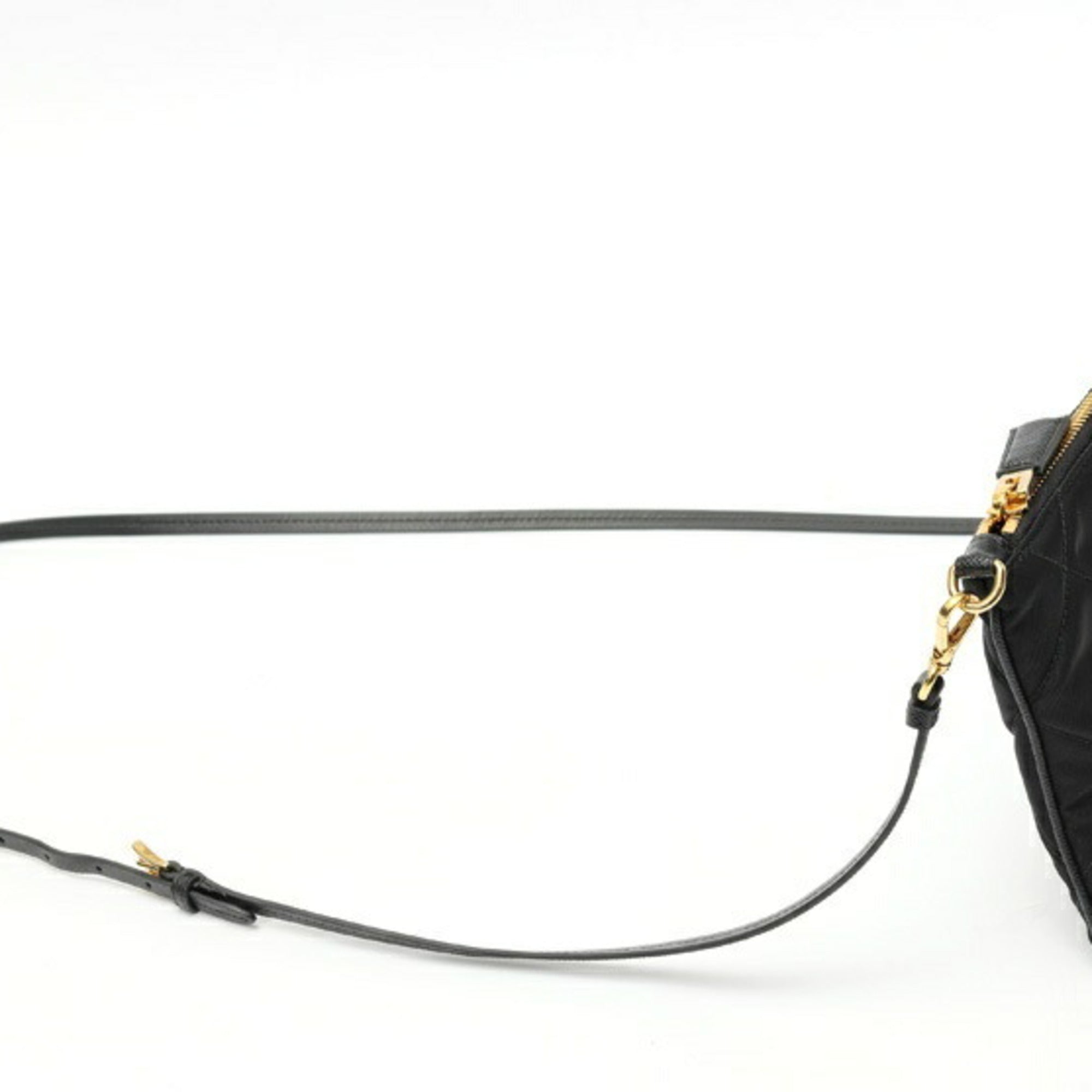 Prada Black Nylon Pouch Shoulder Bag (Pre-Owned)