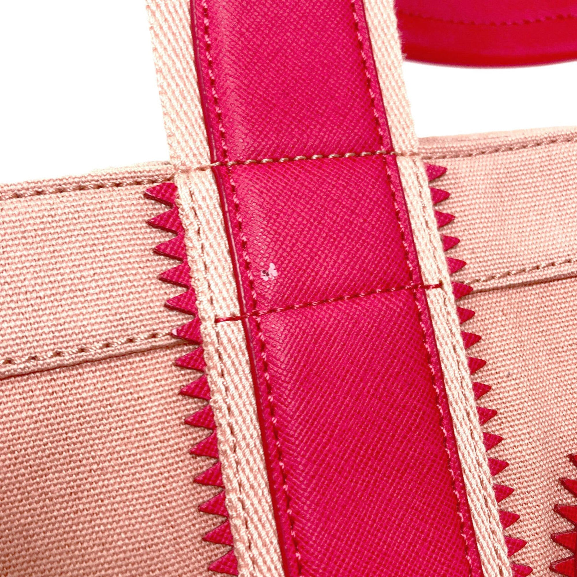 Tory Burch Pink Canvas Handbag (Pre-Owned)