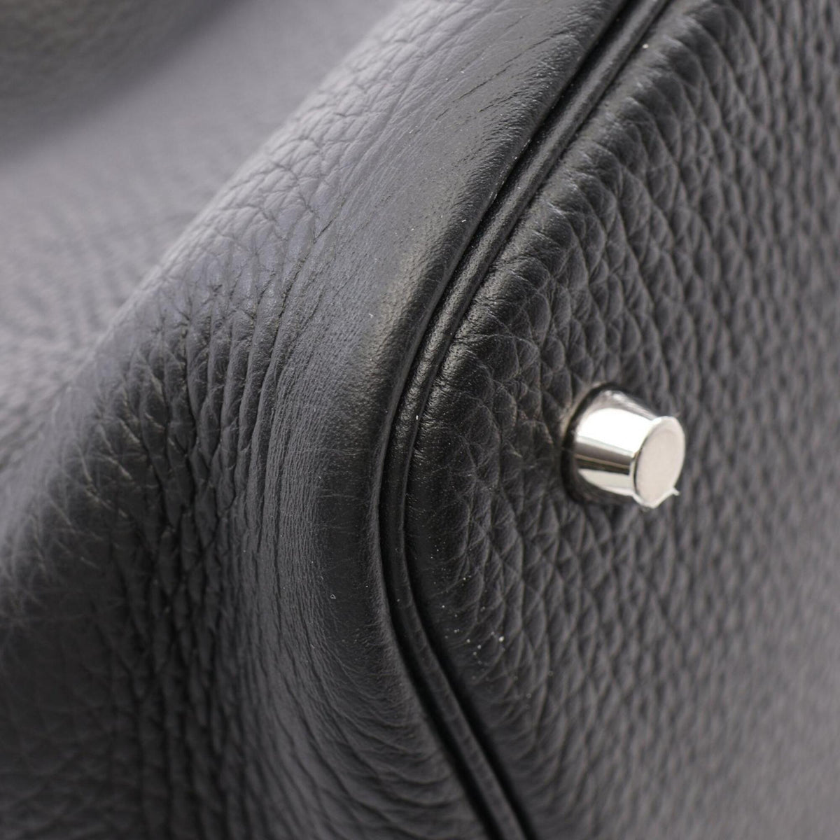 Hermes Black Taurillon Clemence Leather Leather Handbag (Pre-Owned)