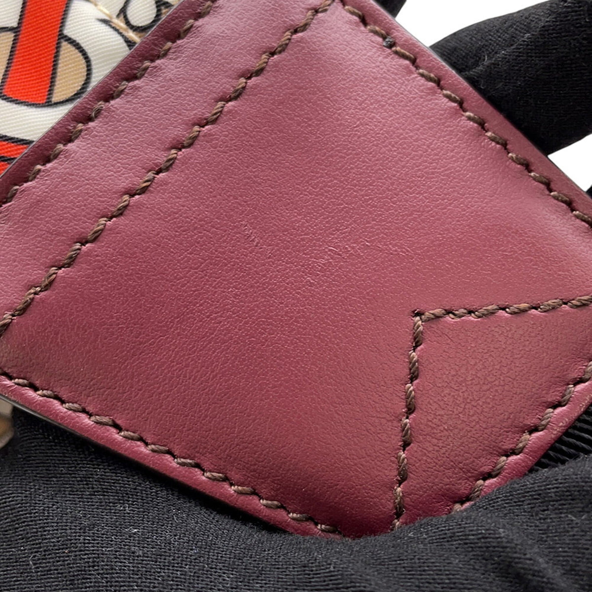 Burberry Beige Orange Nylon Sling Bag (Pre-Owned)